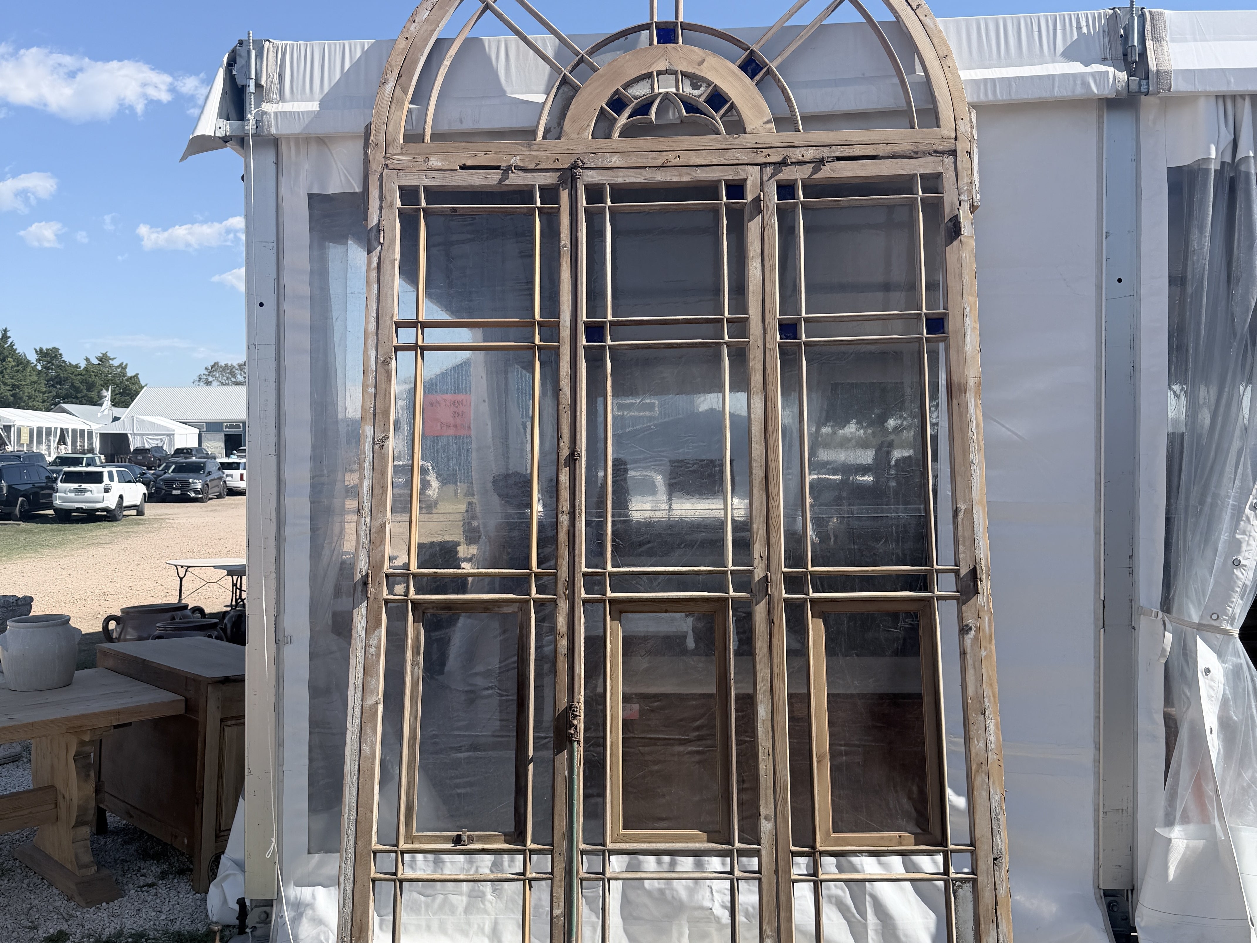 Antique Windows - 78" W x 153" H x 3" D (#1770) - Saltaire Antiques