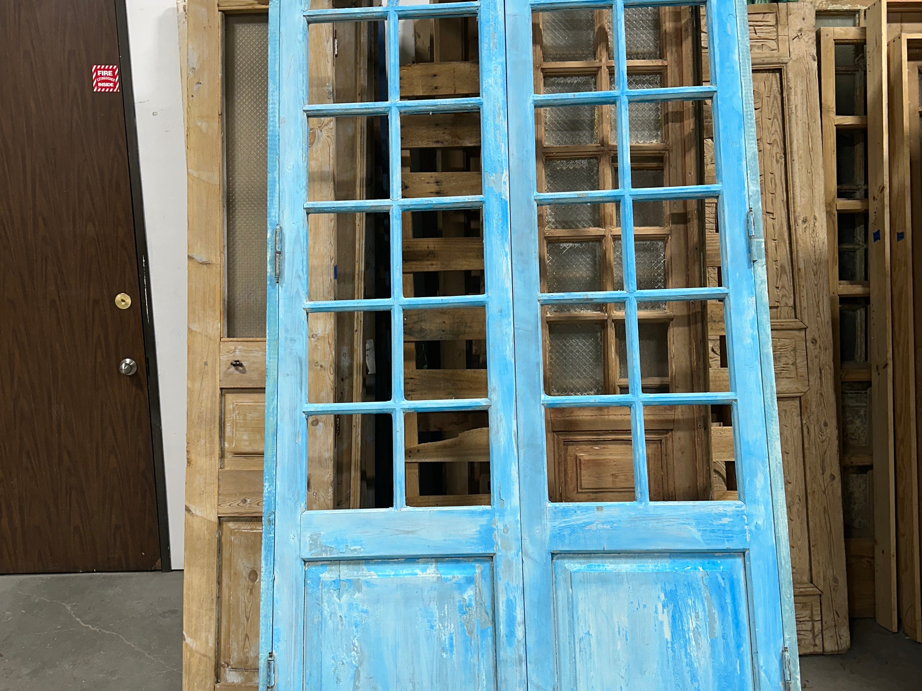 Arched Doors with Lites 48in x 108in x 1.75in #915 - Saltaire Antiques
