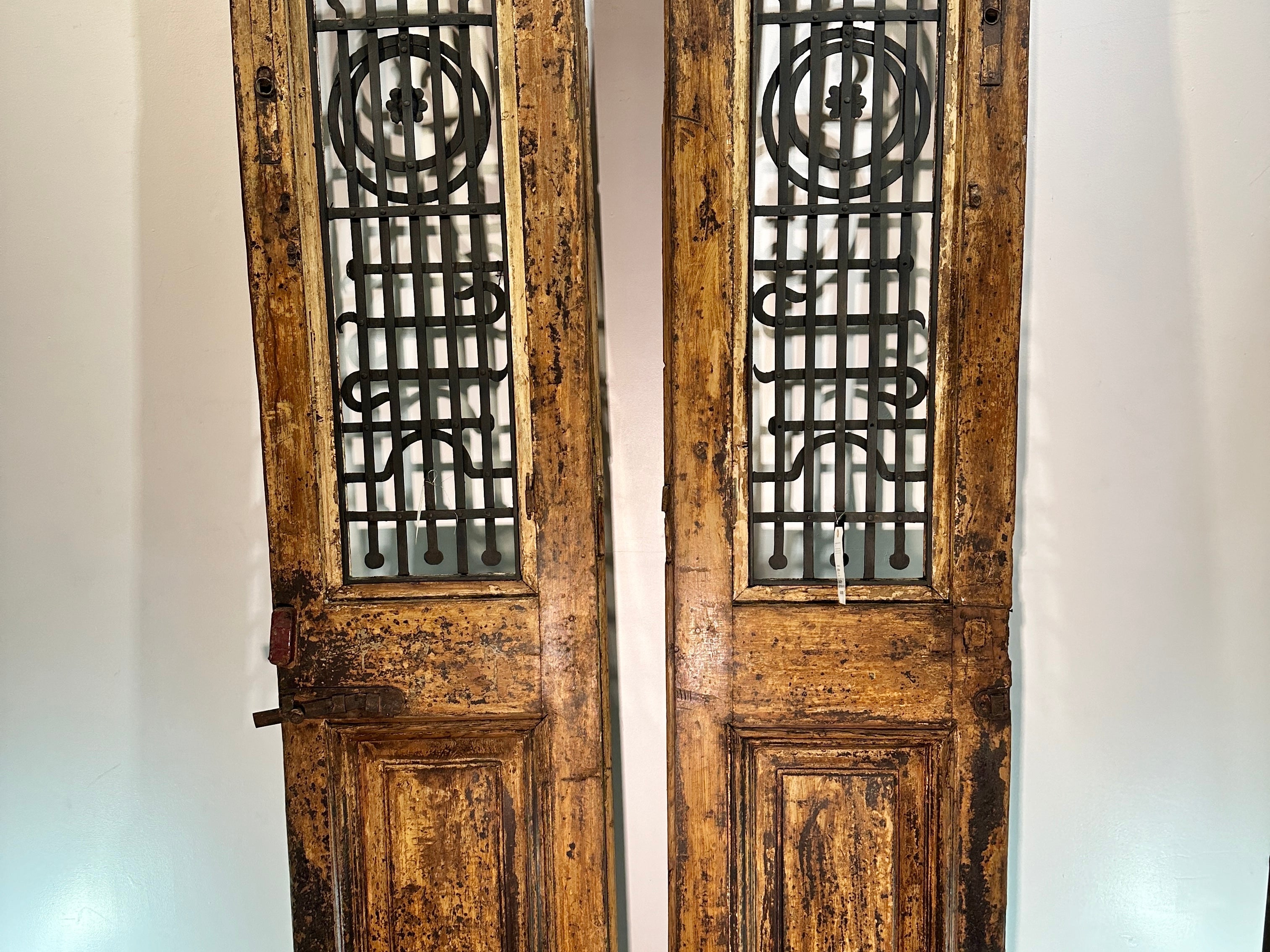 Doors with Iron 42.5in x 101in x 1.75in #360 - Saltaire Antiques
