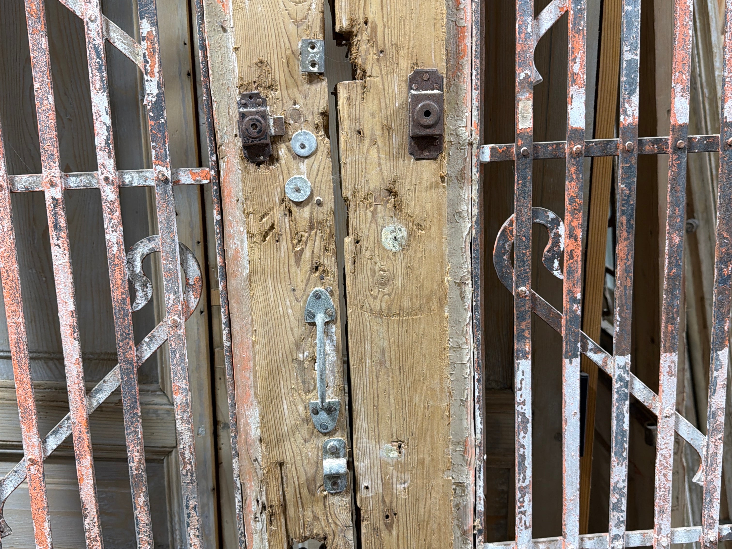 Doors with Iron 46in x 123in x 1.75in #1226 - Saltaire Antiques