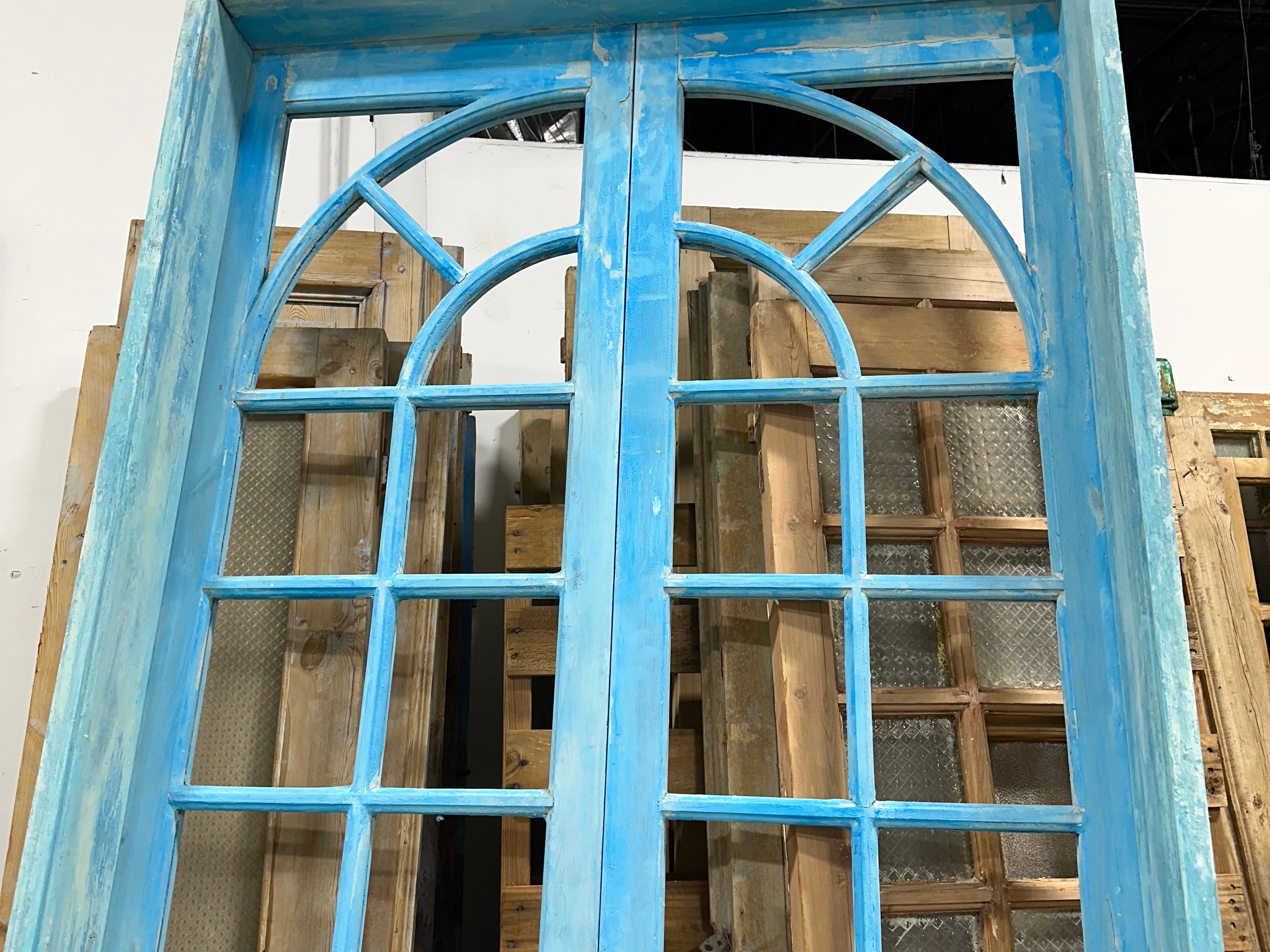 Arched Doors with Lites 48in x 120in x 1.75in #1063 - Saltaire Antiques