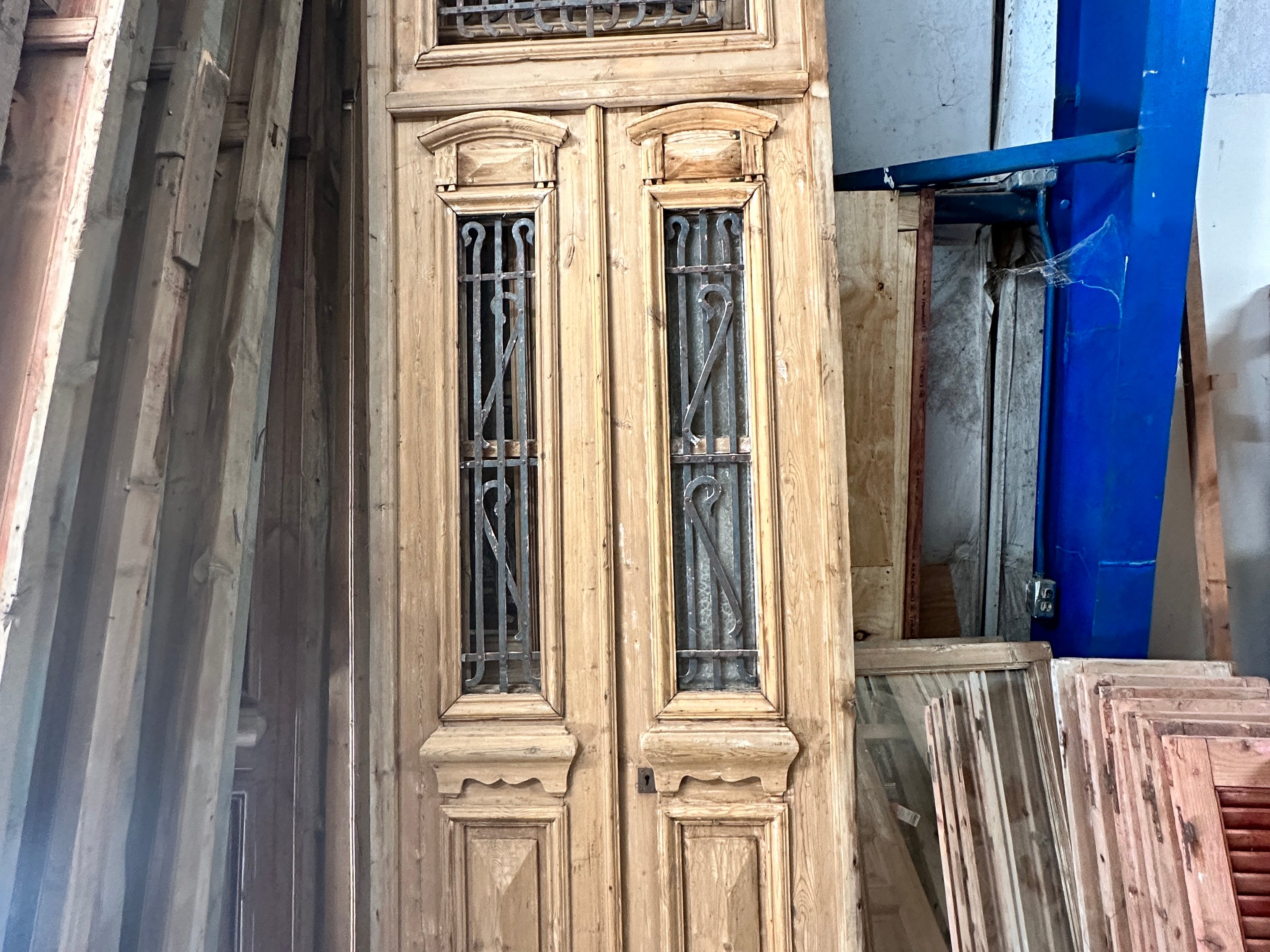 Doors with Iron 39in x 123in #219 - Saltaire Antiques