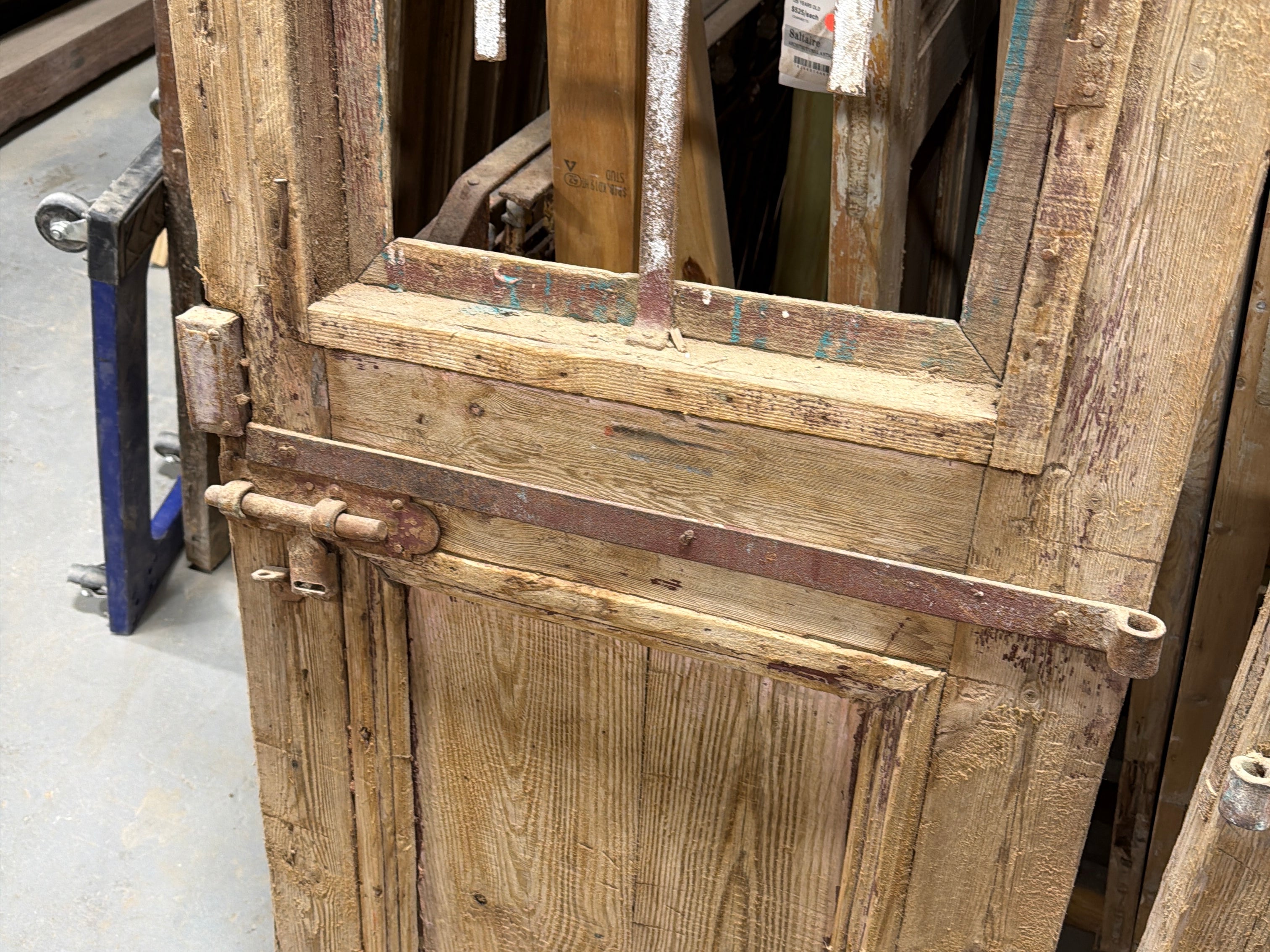 Doors with Iron 51in x 88in x 1.75in #1257 - Saltaire Antiques