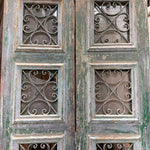 Doors with Iron 38in x 93.5in x 1.75in #1256 - Saltaire Antiques