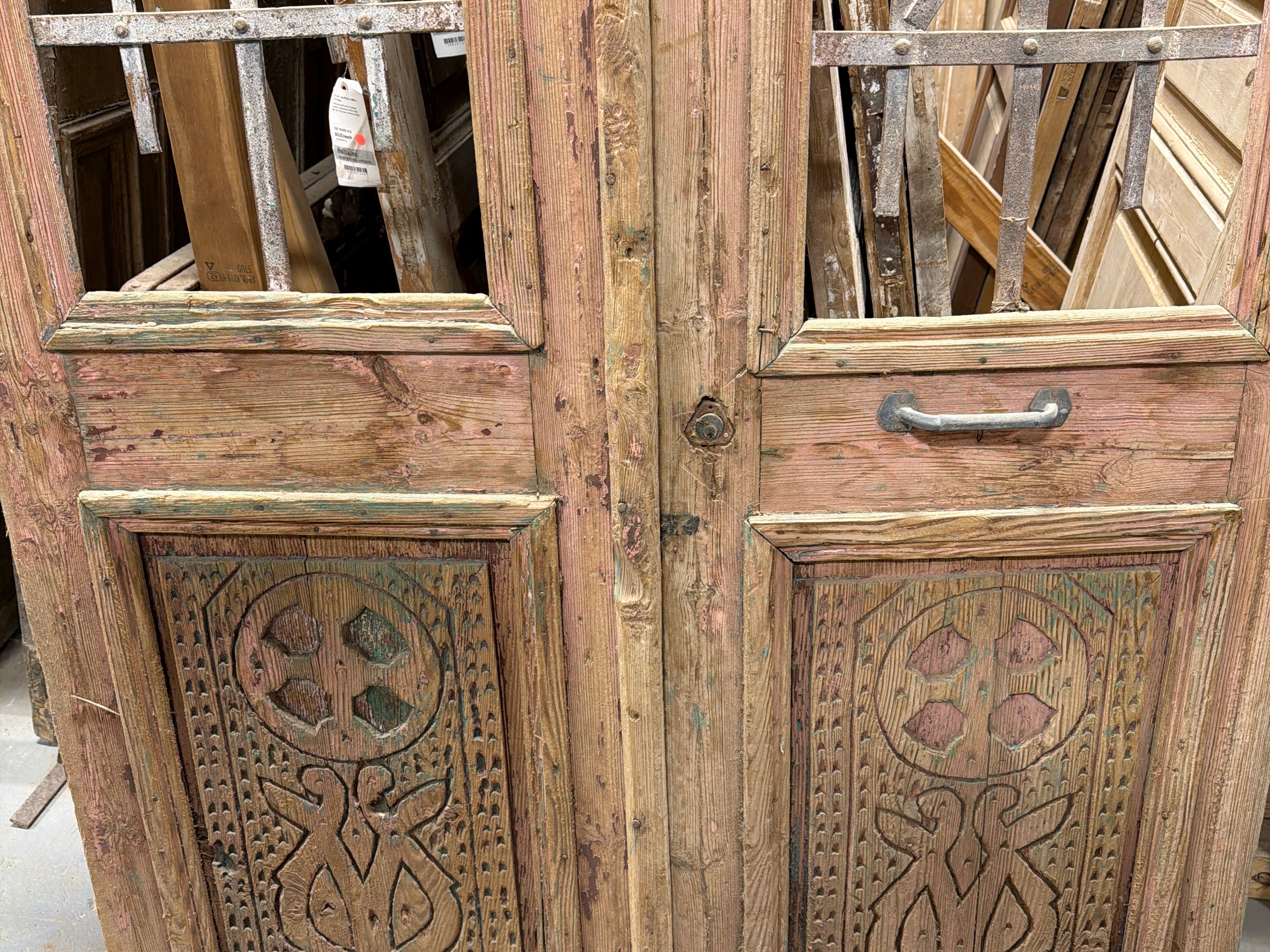 Doors with Iron 51in x 88in x 1.75in #1257 - Saltaire Antiques
