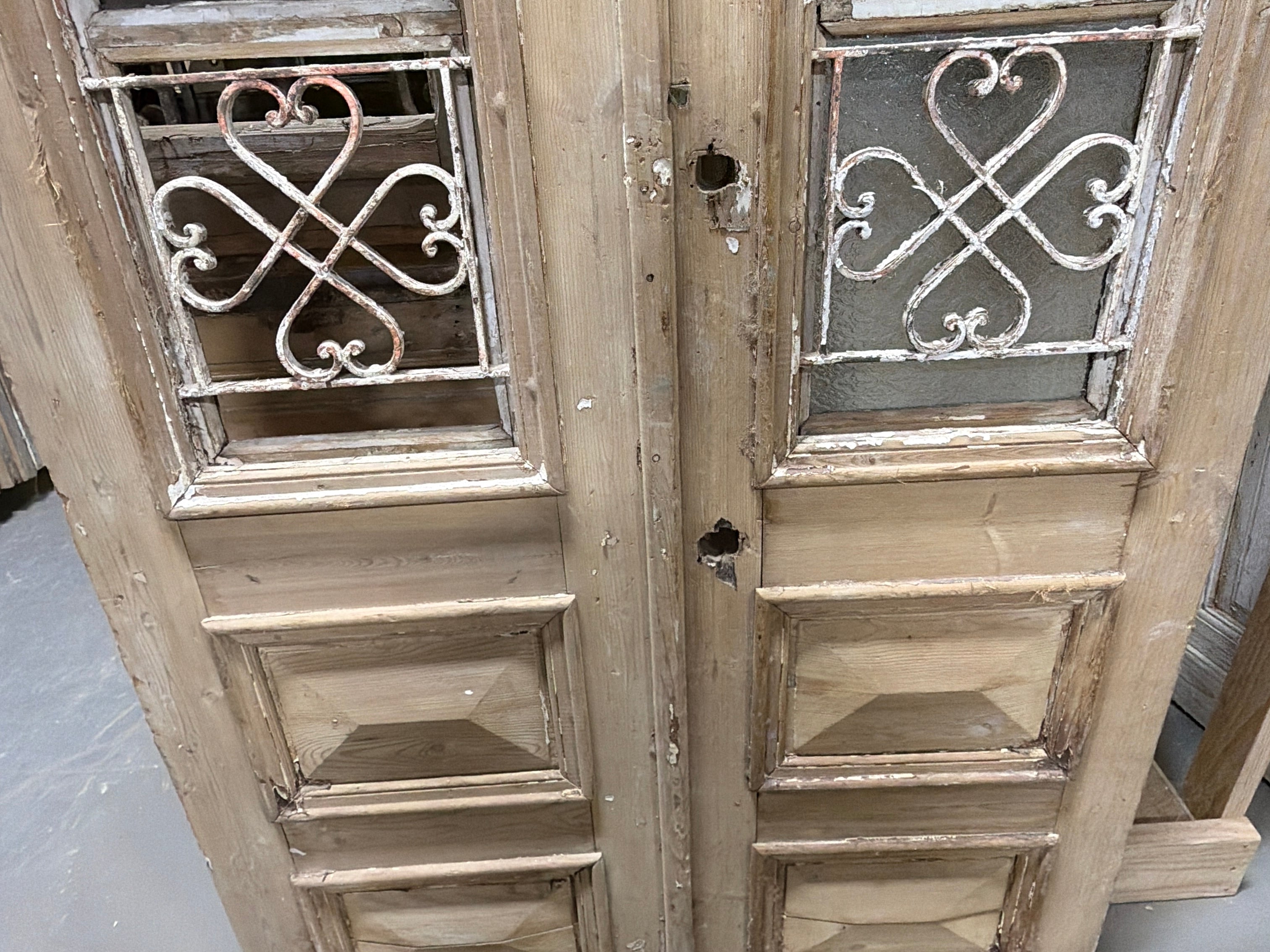 Doors with Iron 44in x 85in x 1.875in #1242 - Saltaire Antiques
