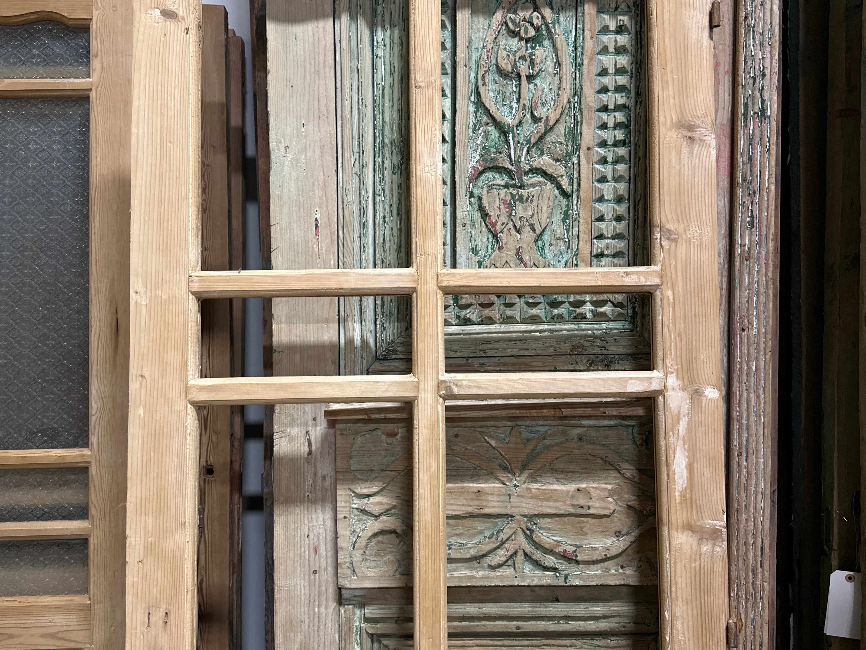 Doors with Lites 32.5in x 83.5in x 1.75in #1128 - Saltaire Antiques