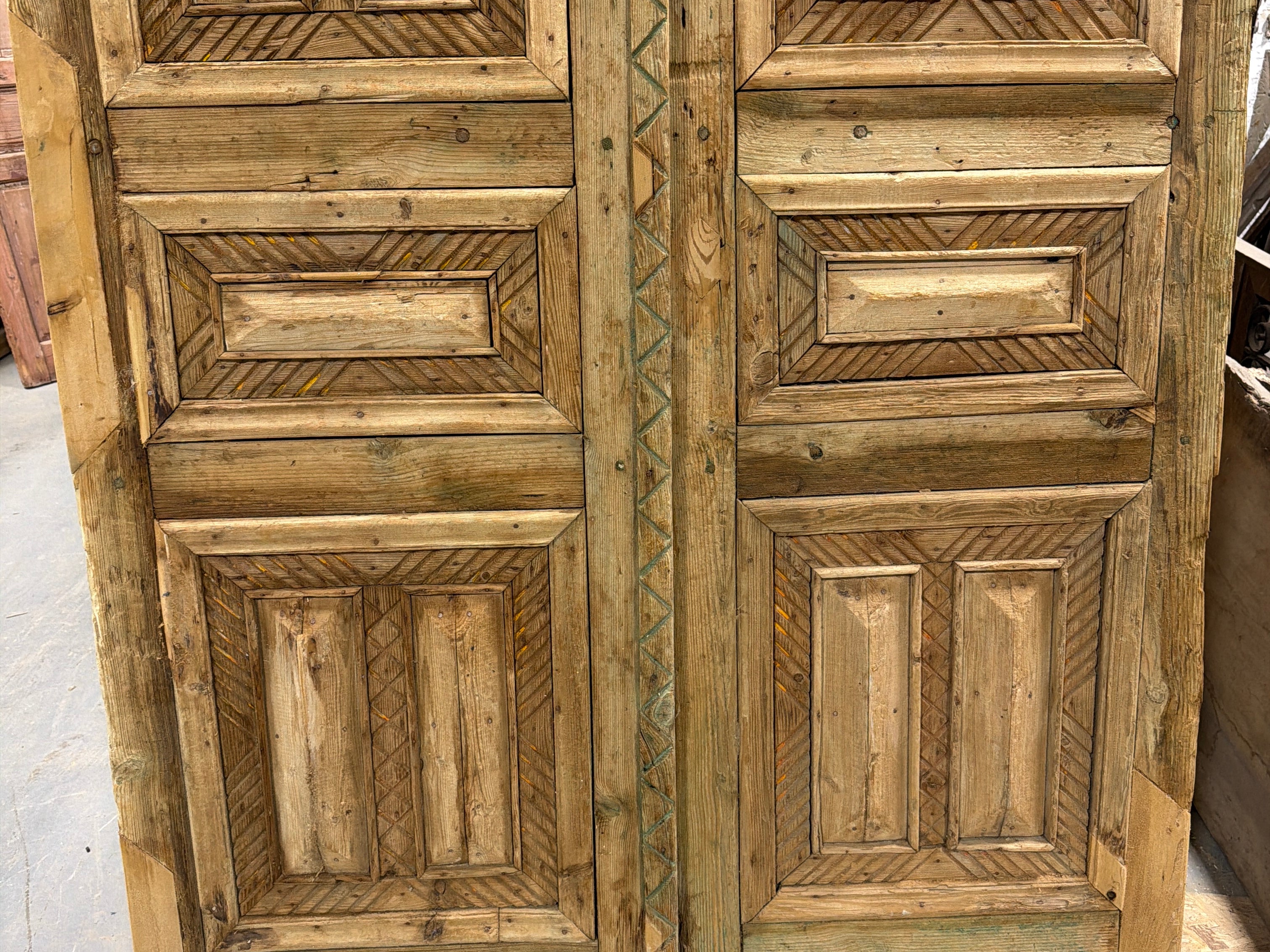 Solid Door (Carved) 56in x 95in x 2.25in #1214 - Saltaire Antiques
