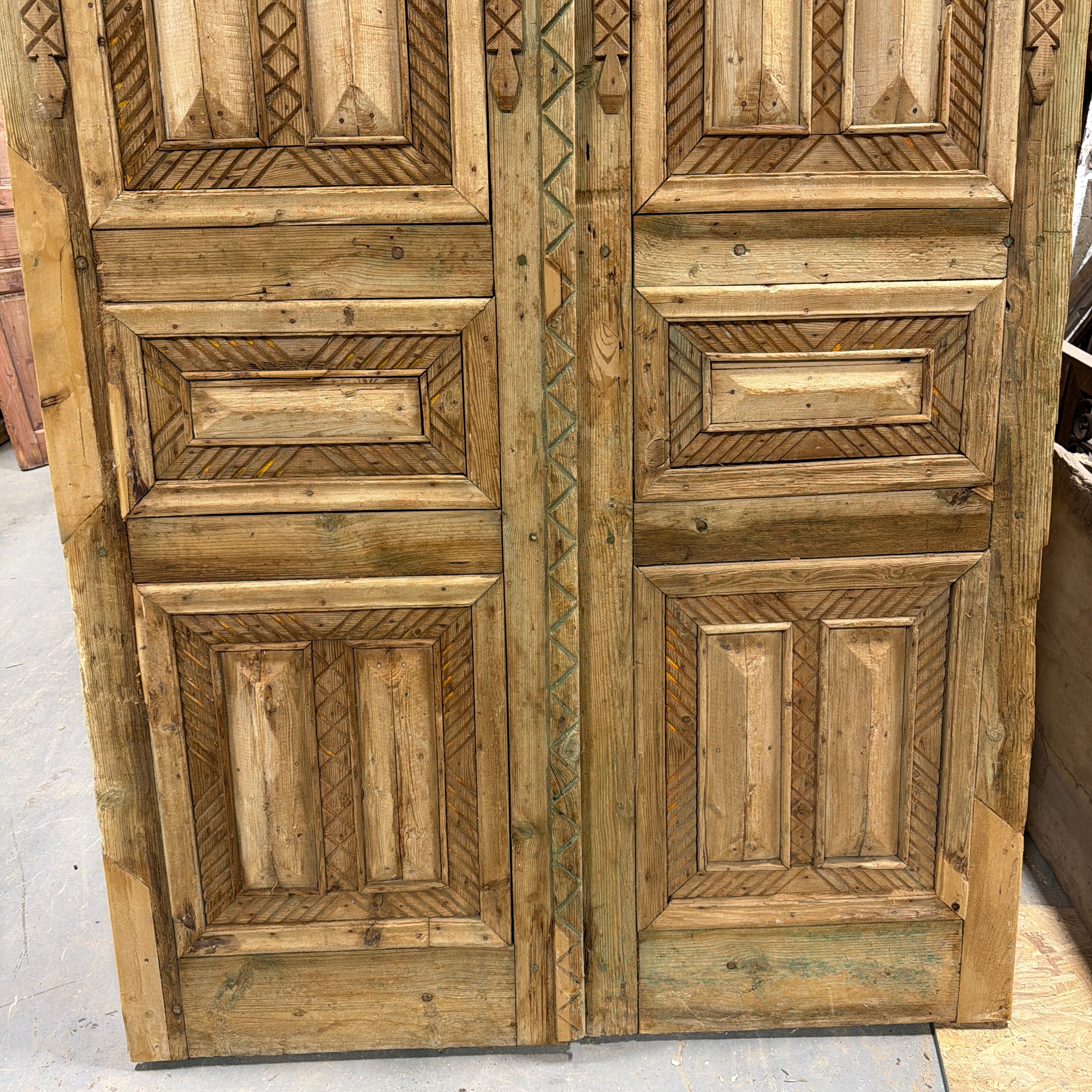 Solid Door (Carved) 56in x 95in x 2.25in #1214 - Saltaire Antiques