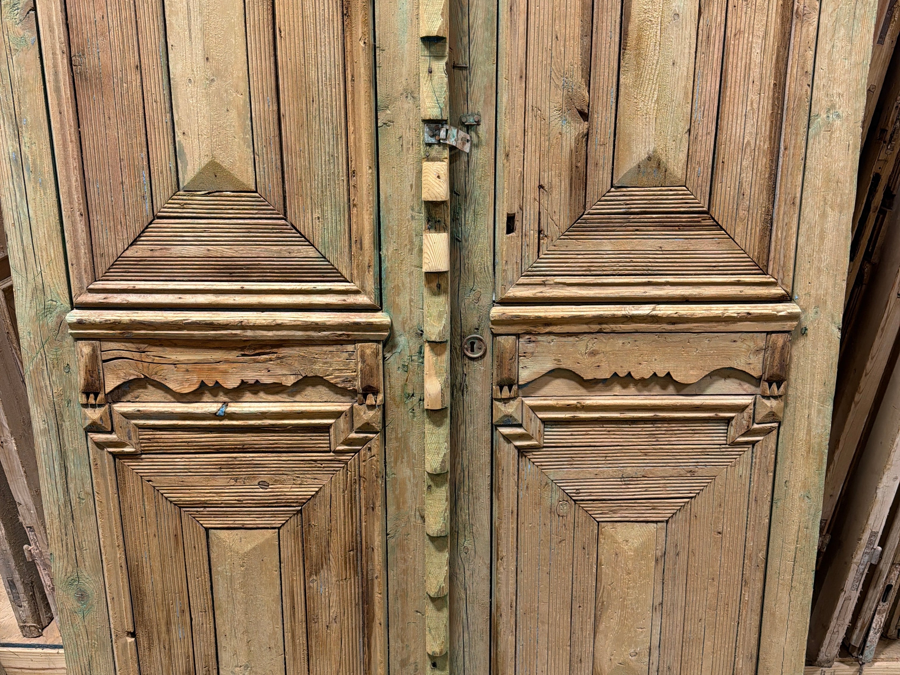 Solid Door (Carved) 56in x 95in x 1.75in #1212 - Saltaire Antiques