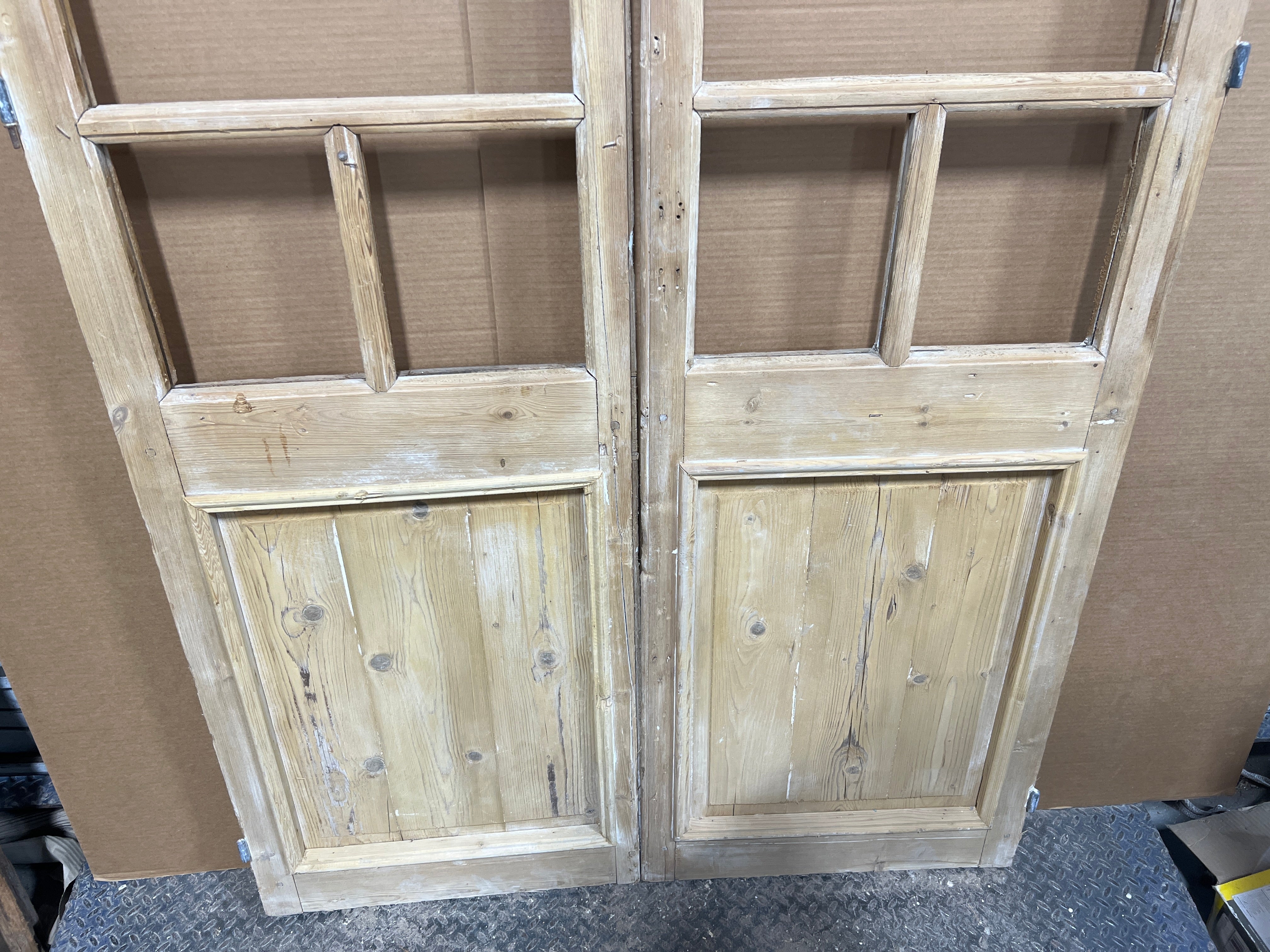 Unusually Shaped Doors with Lites 48in x 96in x 1.75in #978 - Saltaire Antiques