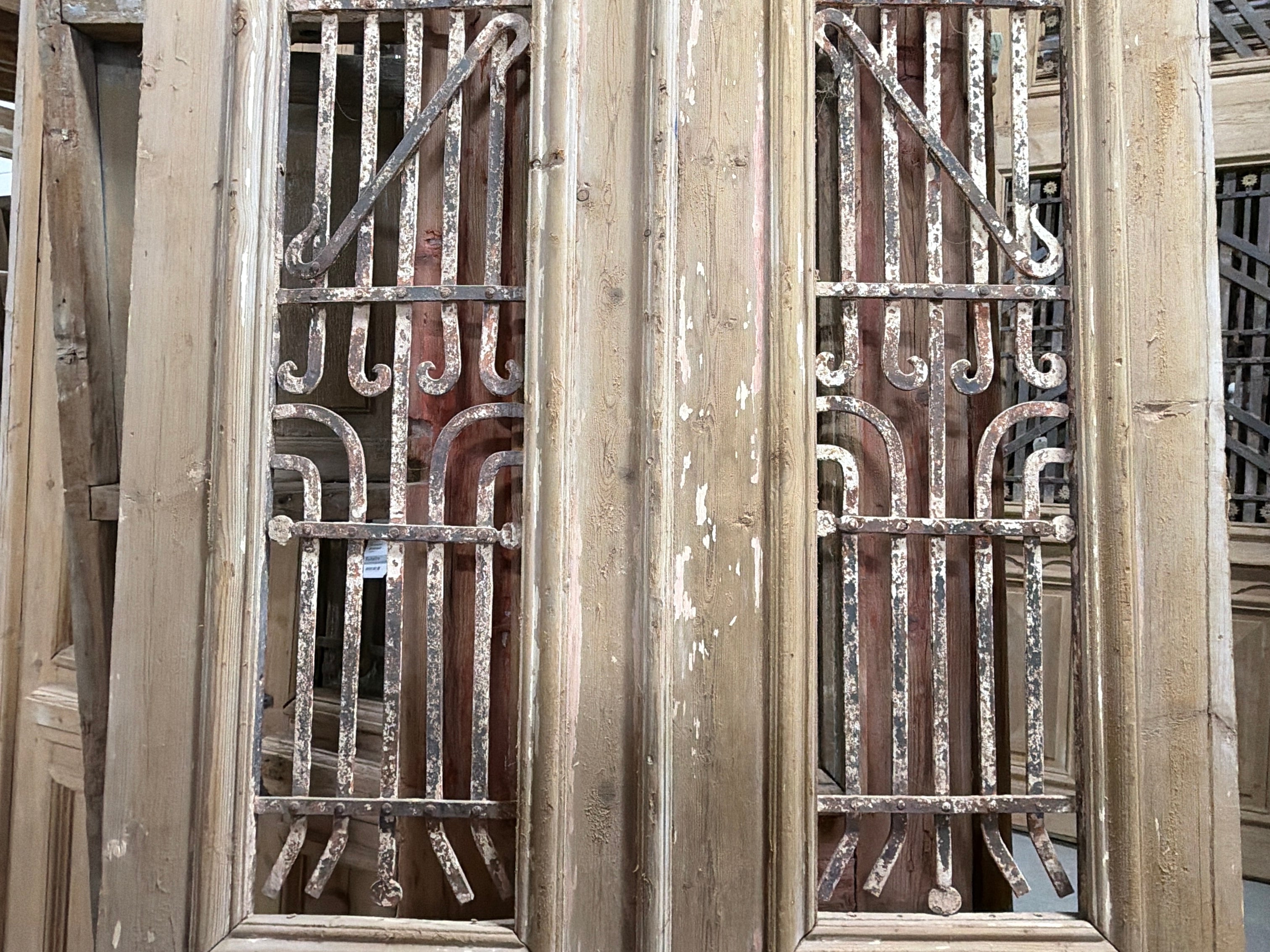 Doors with Iron 44in x 95in x 1.75in #1251 - Saltaire Antiques