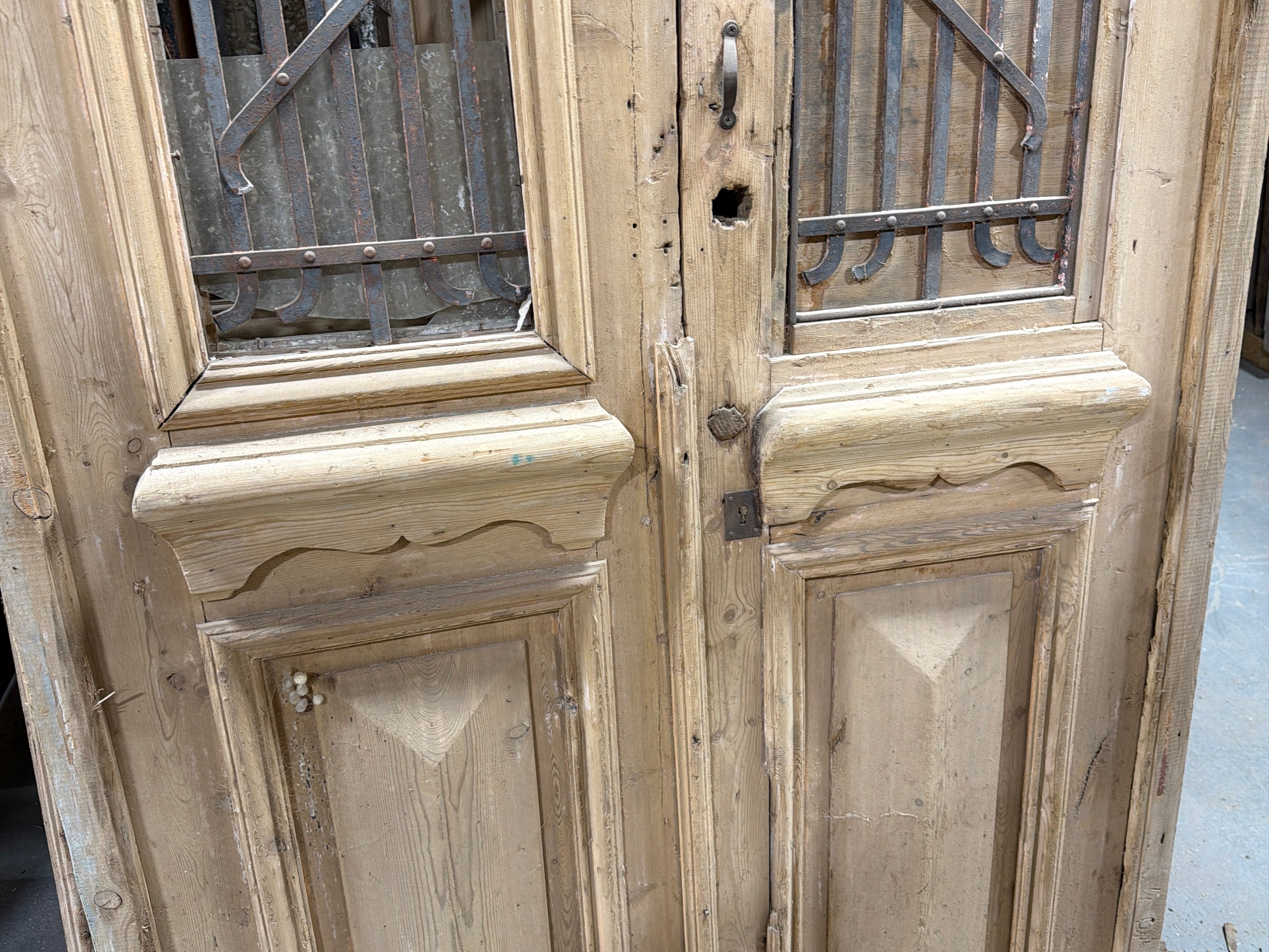 Doors with Iron 46in x 123in x 1.75in #1226 - Saltaire Antiques