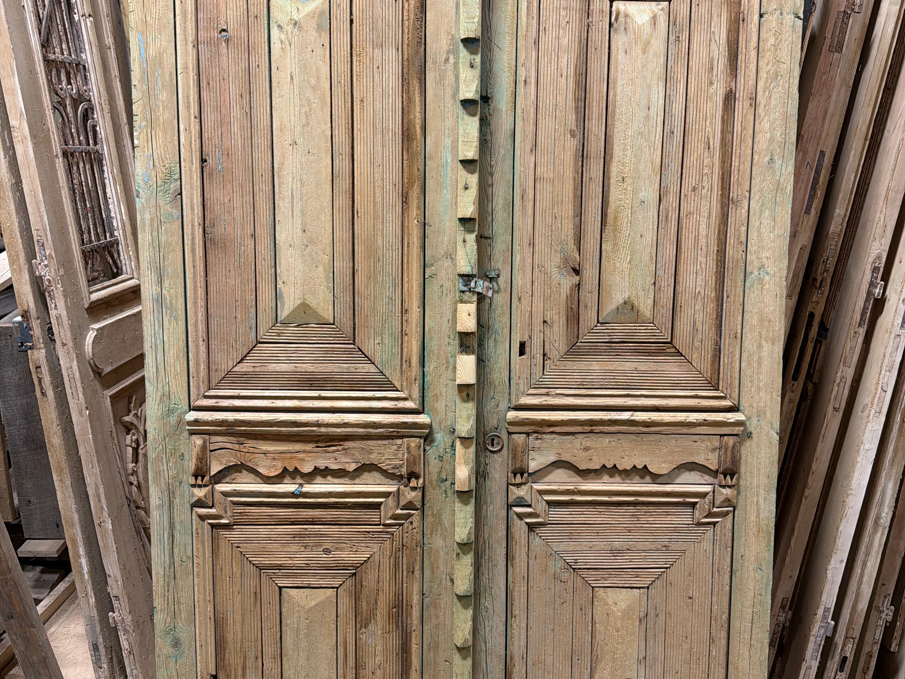 Solid Door (Carved) 56in x 95in x 1.75in #1212 - Saltaire Antiques