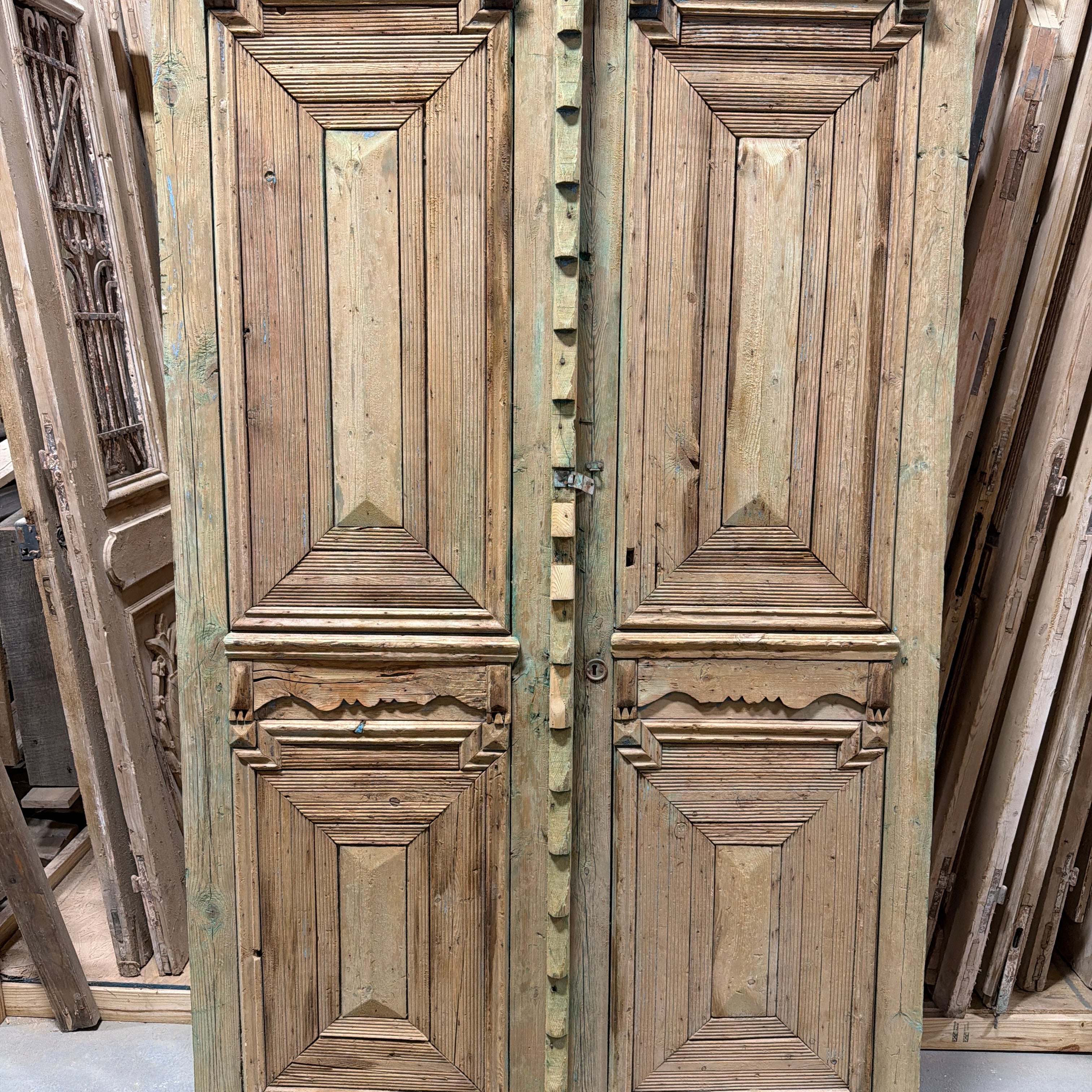 Solid Door (Carved) 56in x 95in x 1.75in #1212 - Saltaire Antiques