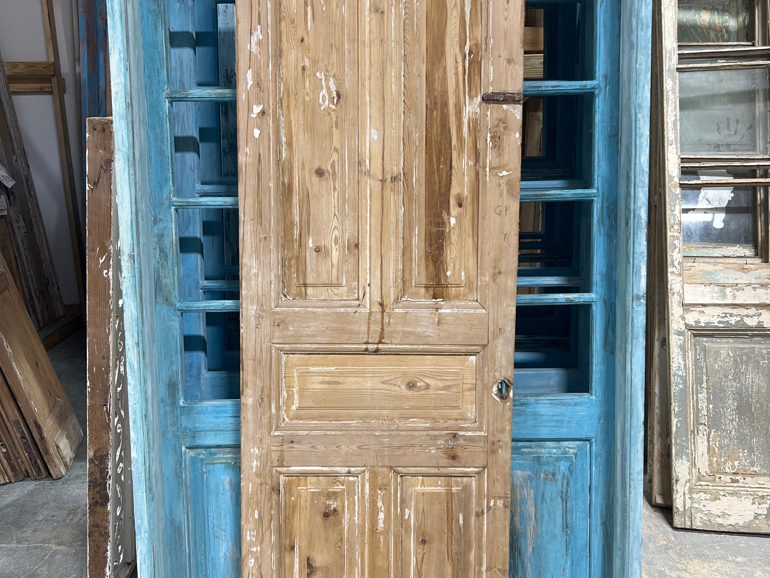 Solid Door (Raised Panel) 28in x 88.5in x 1.75in #1051 - Saltaire Antiques
