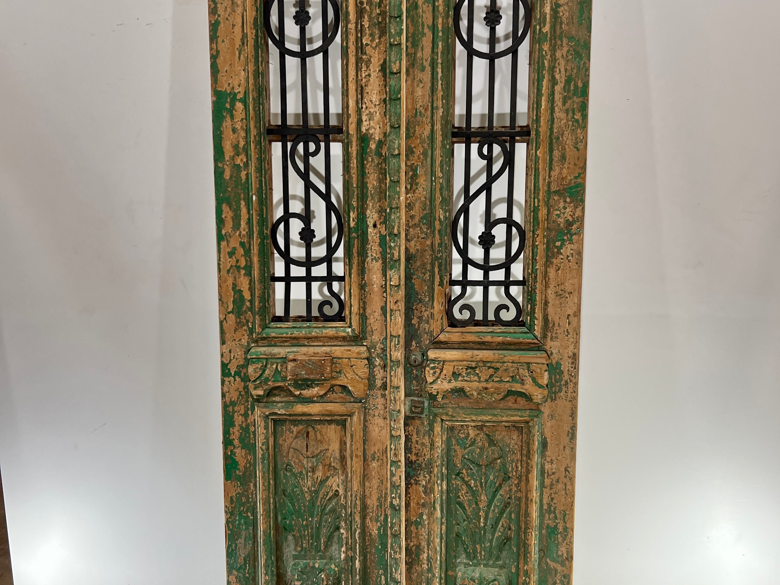 Doors with Iron 39in x 96.5in x 1.75in #365 - Saltaire Antiques