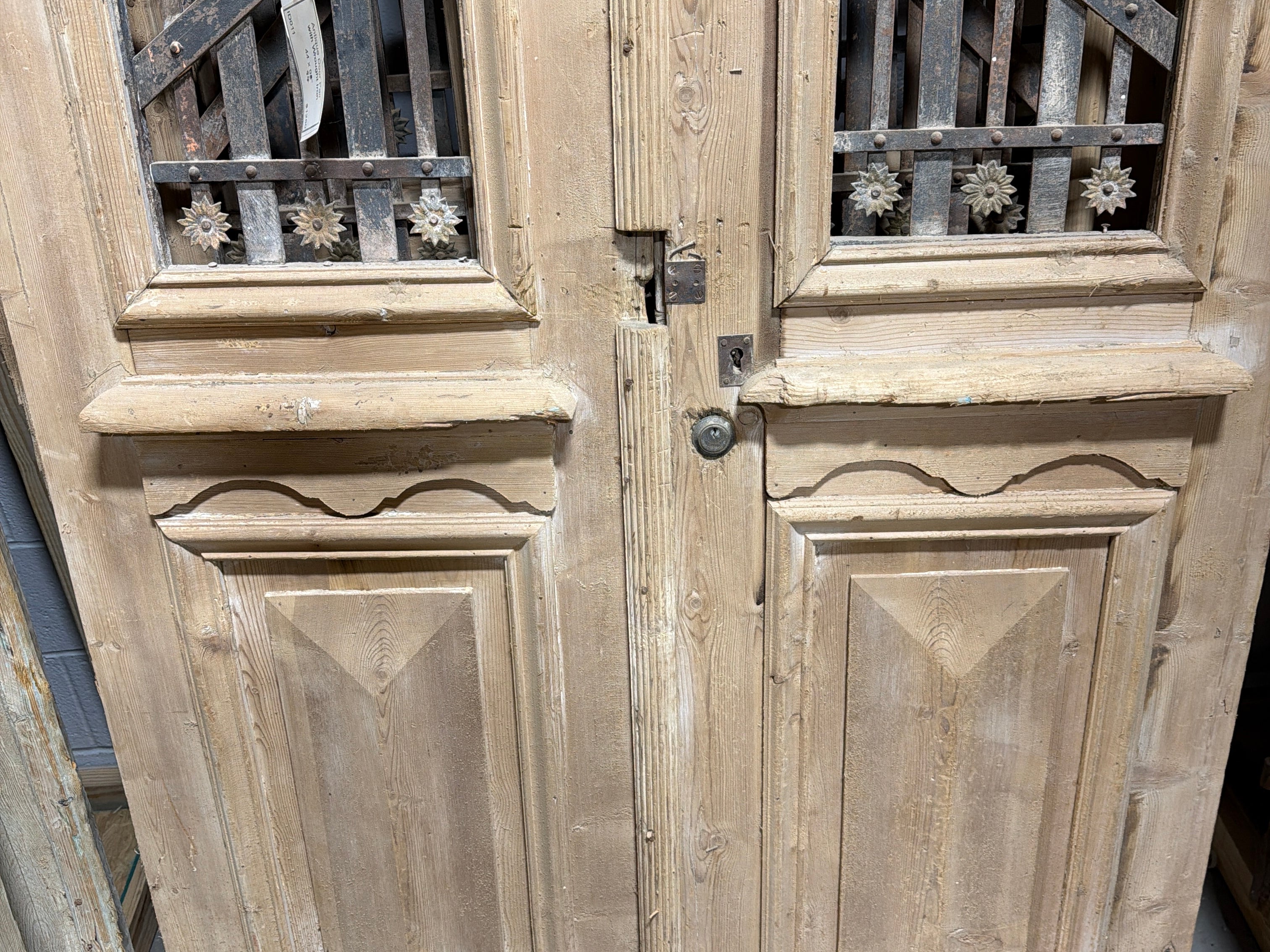 Doors with Iron 44in x 94in x 1.75in #1247 - Saltaire Antiques