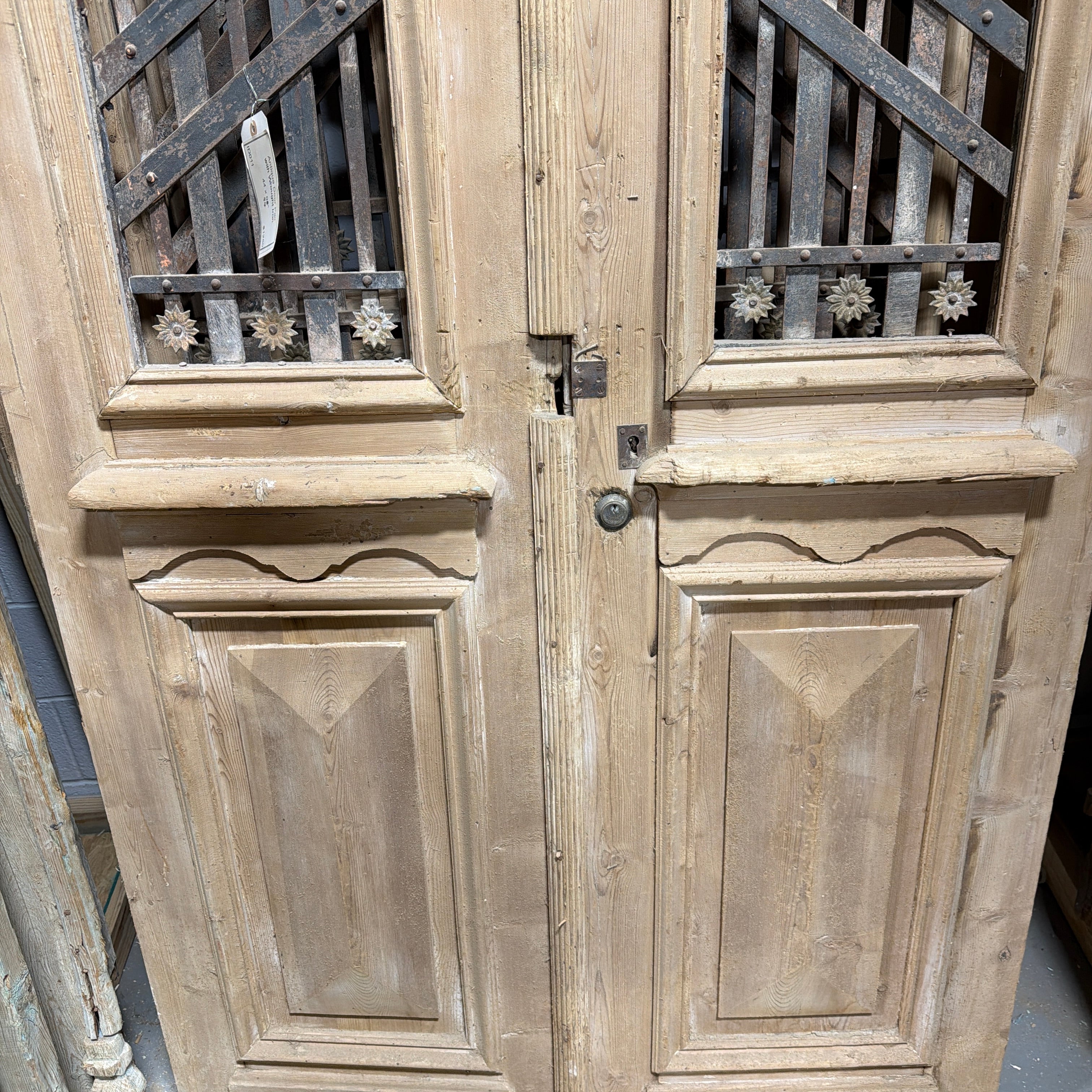 Doors with Iron 44in x 94in x 1.75in #1247 - Saltaire Antiques