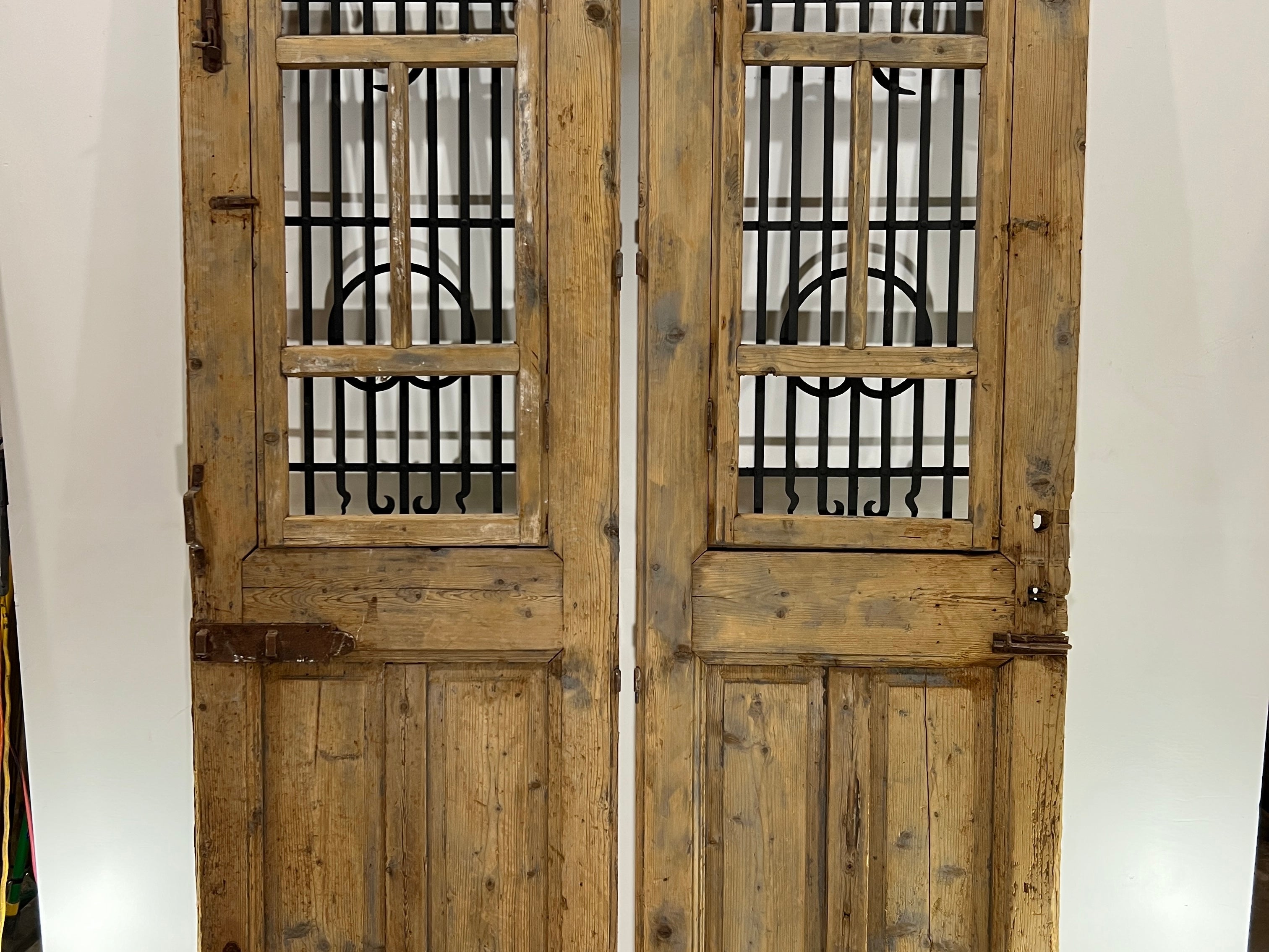 Doors with Iron 60in x 99in x 1.75in #337 - Saltaire Antiques