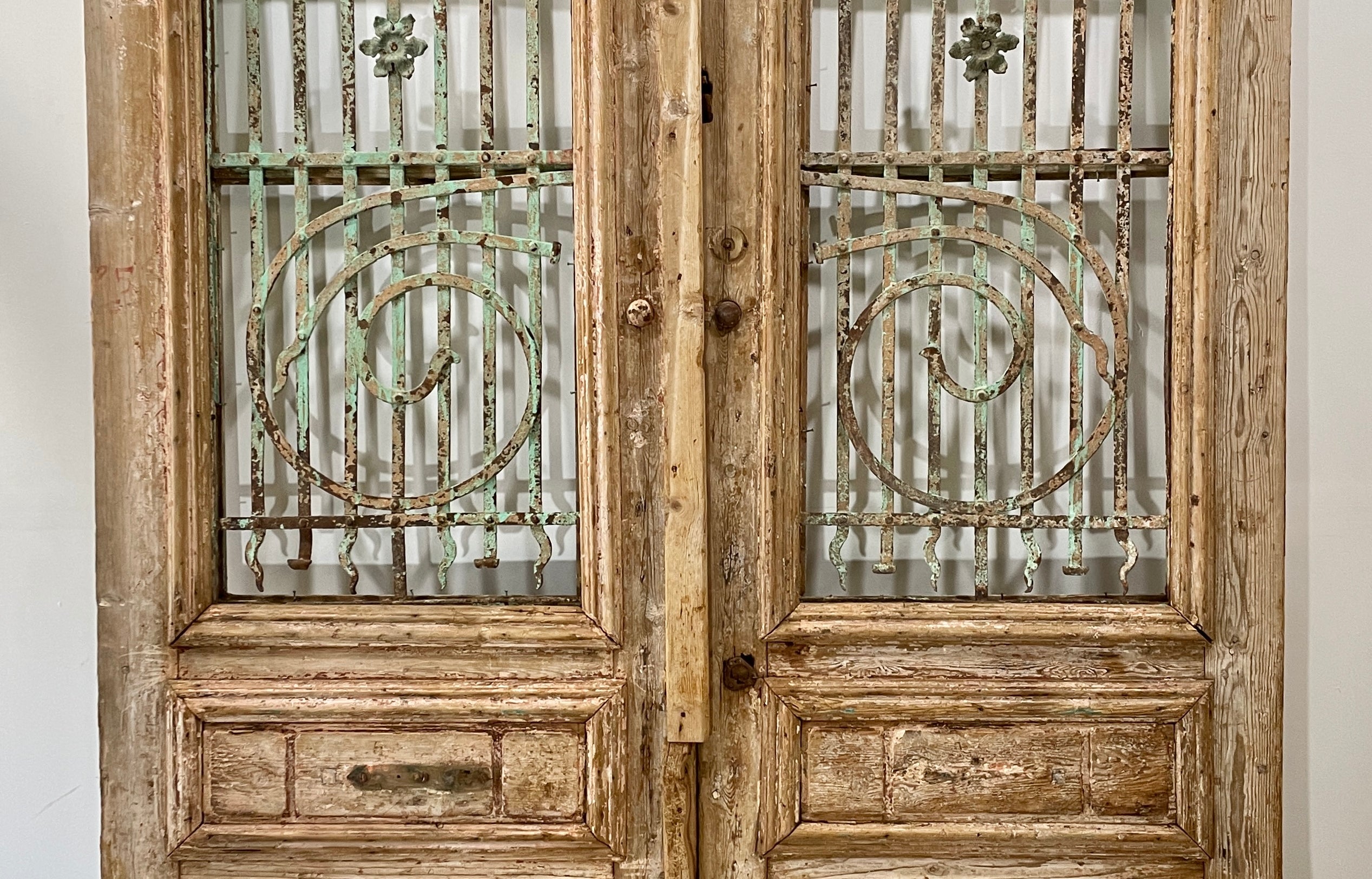 Doors with Iron 60in x 103in x 1.75in #177 - Saltaire Antiques