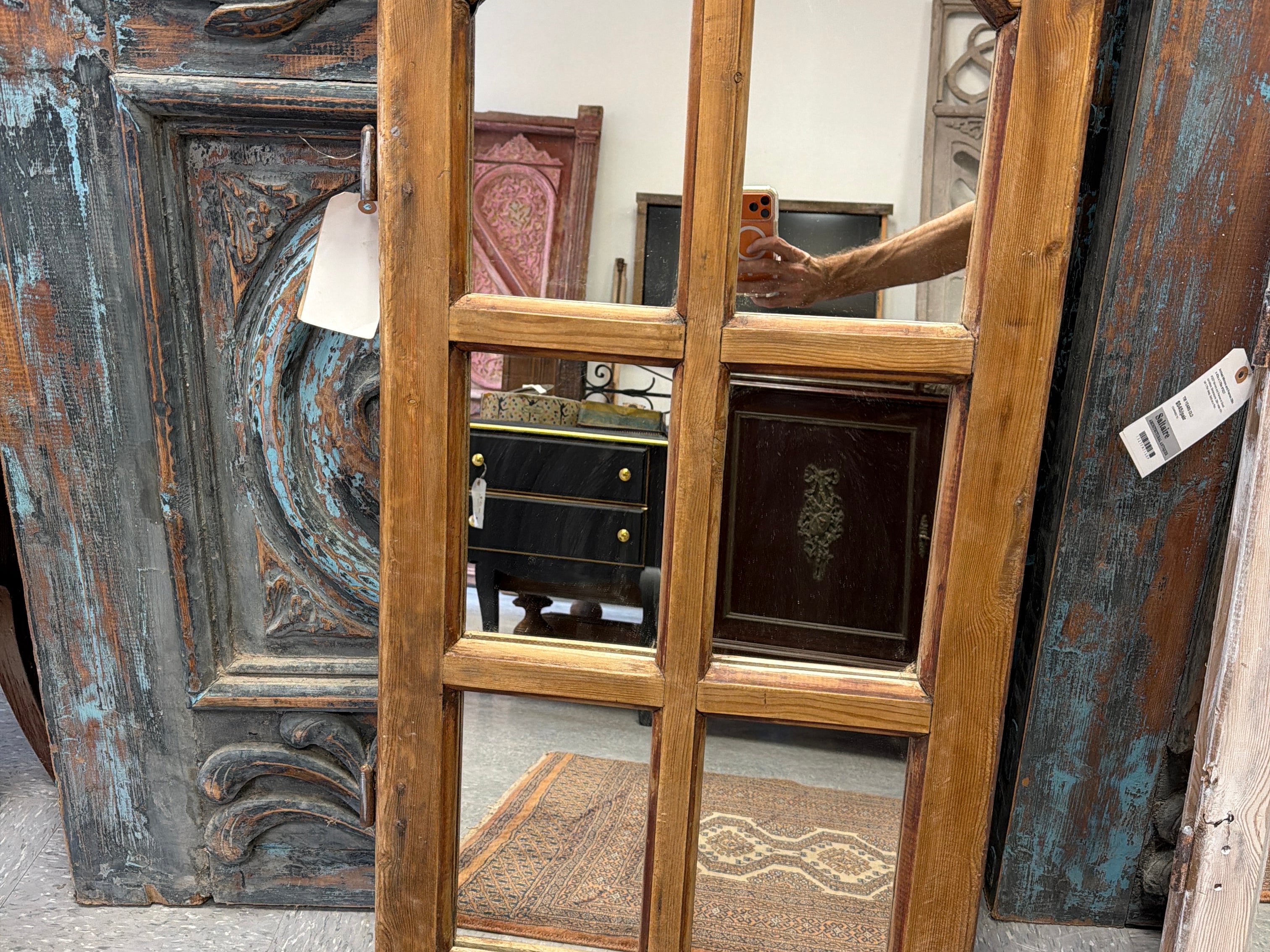 Arched Mirrors and Frames 22in x 45in x 1.75in #1328 - Saltaire Antiques