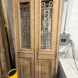 Doors with Iron 43in x 100in x 1.75in #1216 - Saltaire Antiques