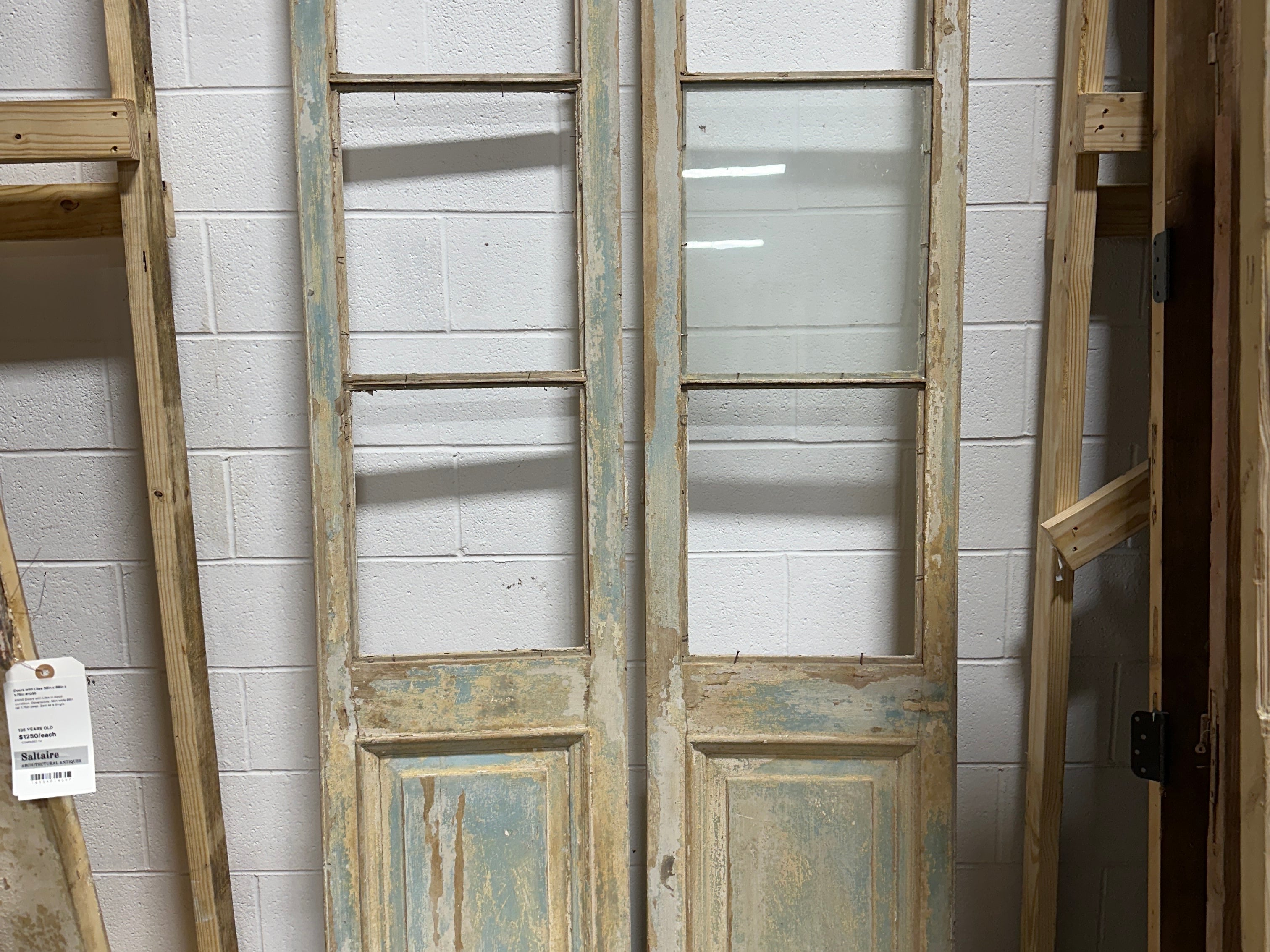 Doors with Lites 42in x 100in x 1.75in #1048 - Saltaire Antiques
