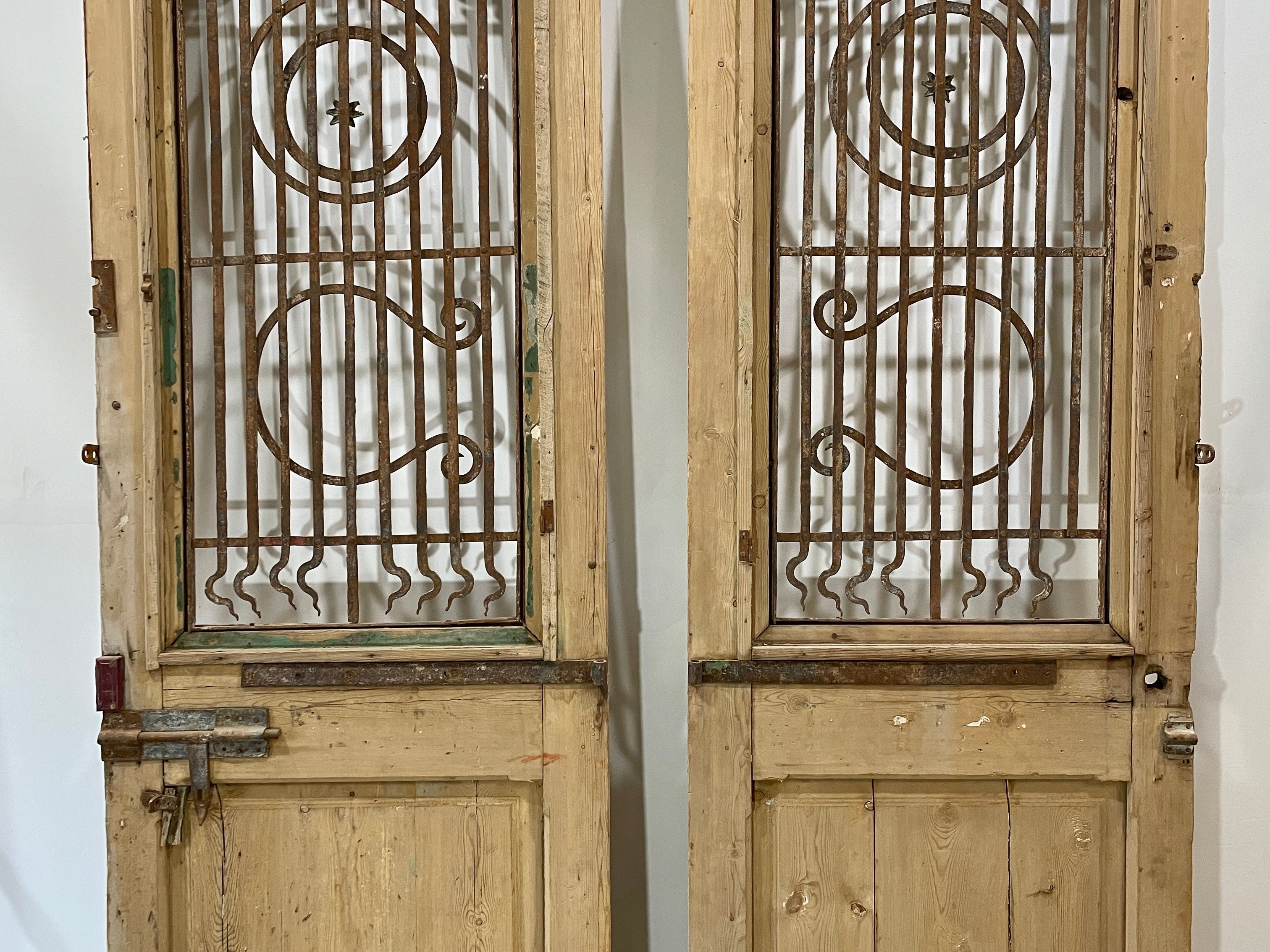 Doors with Iron 64in x 102in x 1.75in #171 - Saltaire Antiques