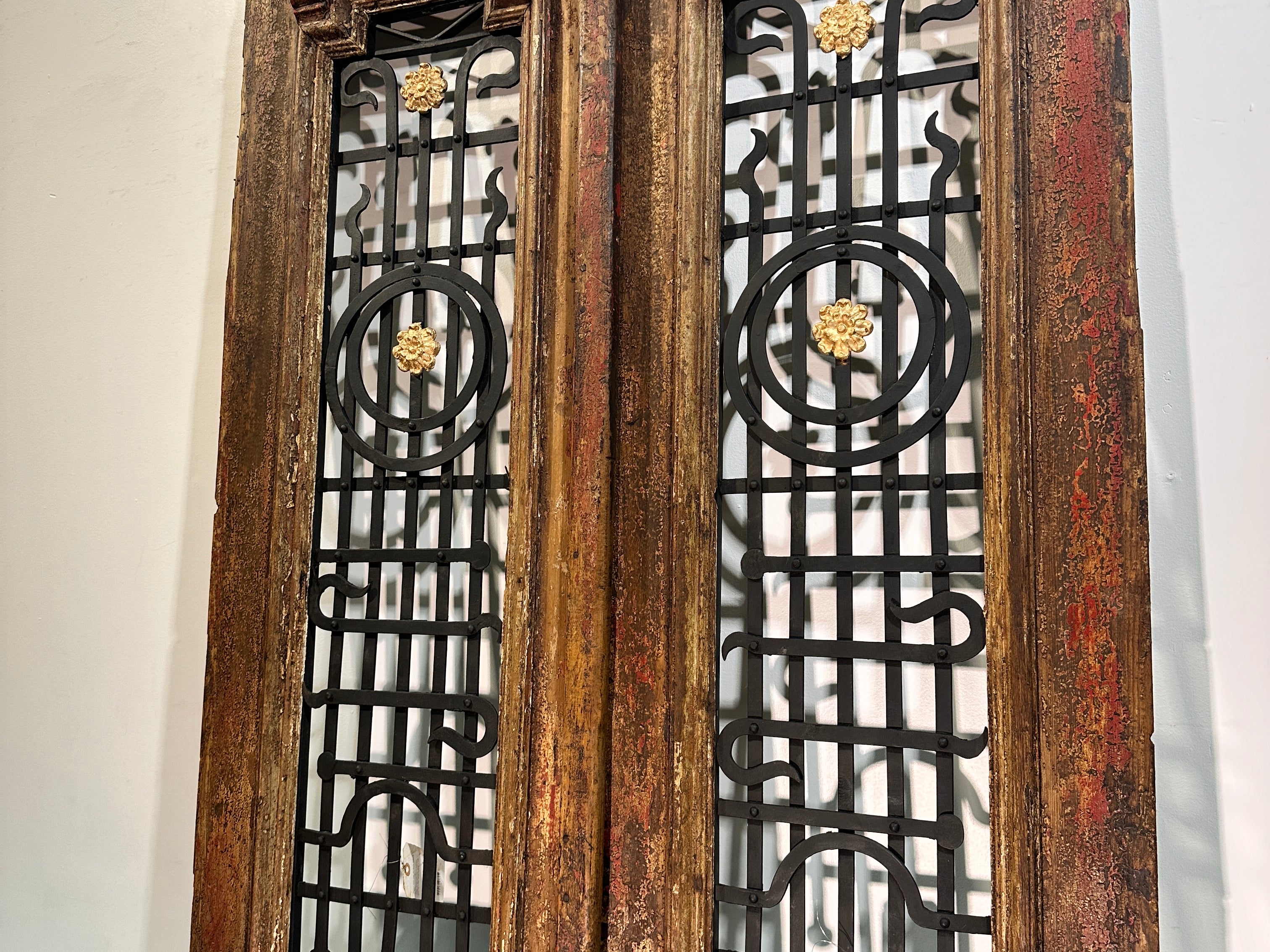 Doors with Iron 42.5in x 101in x 1.75in #360 - Saltaire Antiques