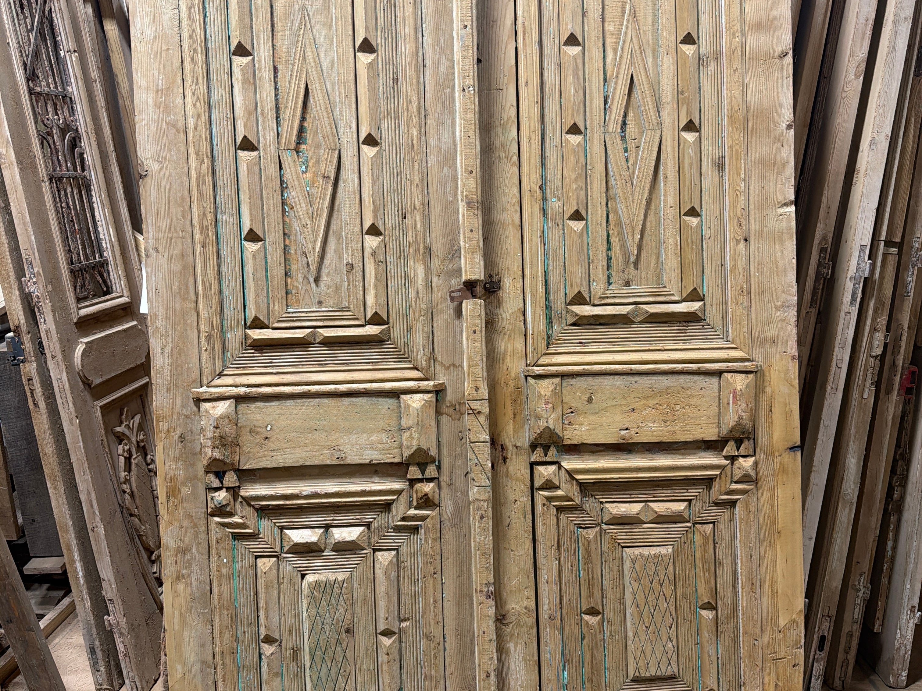 Solid Door (Carved) 60in x 99in x 1.75in #1223 - Saltaire Antiques