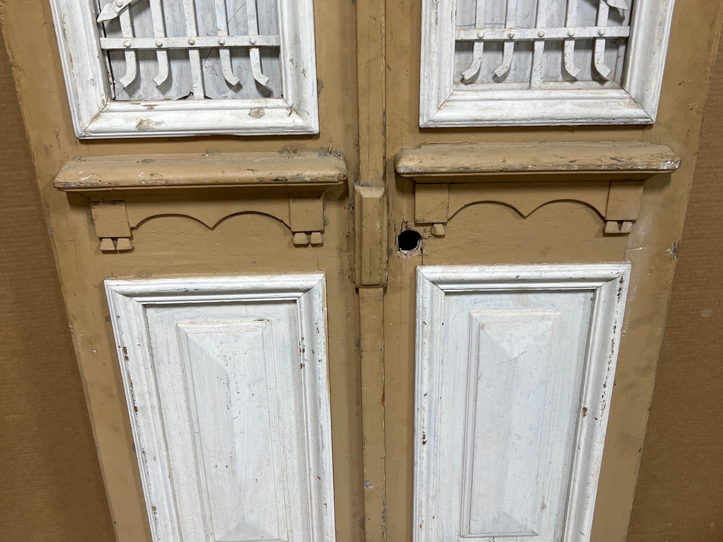 Doors with Iron 36in x 83in x 1.25in #1019 - Saltaire Antiques