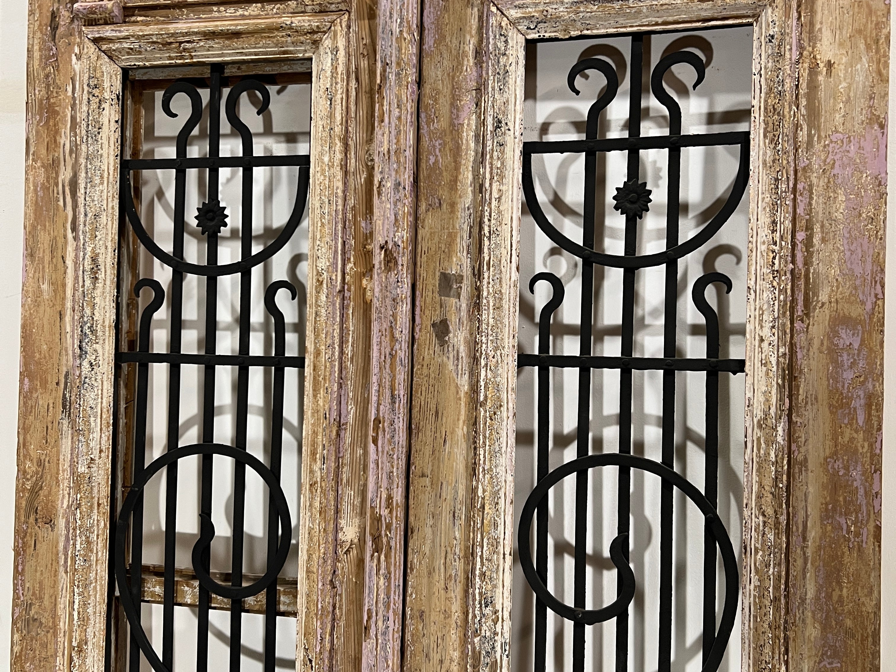 Doors with Iron 41in x 92in x 1.75in #345 - Saltaire Antiques