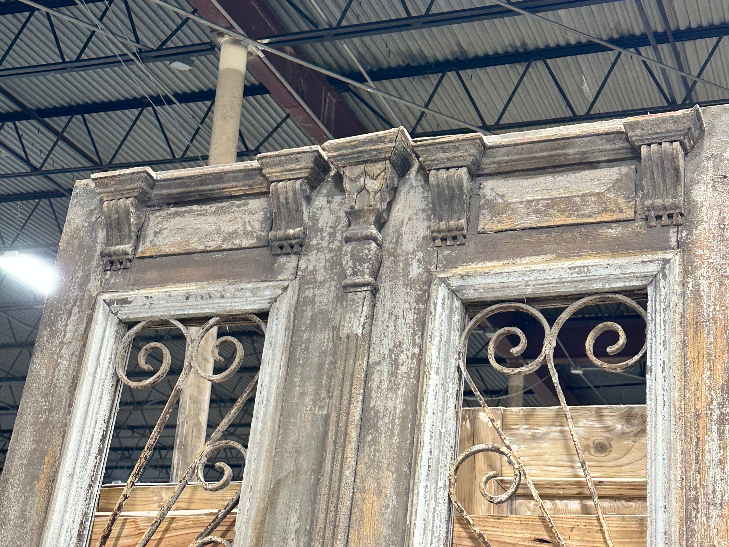 Doors with Iron 55in x 126in x 1.75in #1031 - Saltaire Antiques