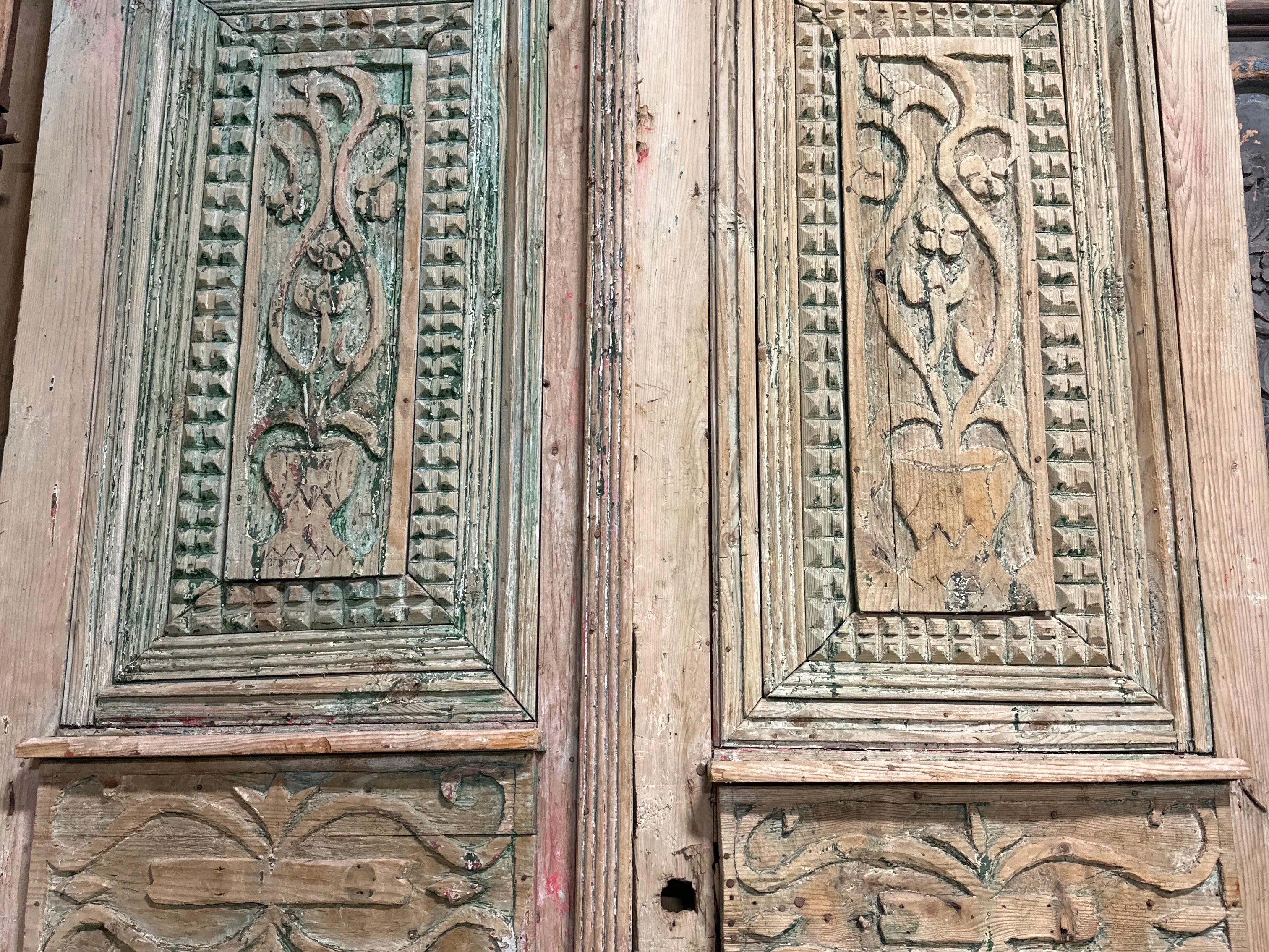 Solid Door (Carved) 60in x 105in x 1.75in #1124 - Saltaire Antiques