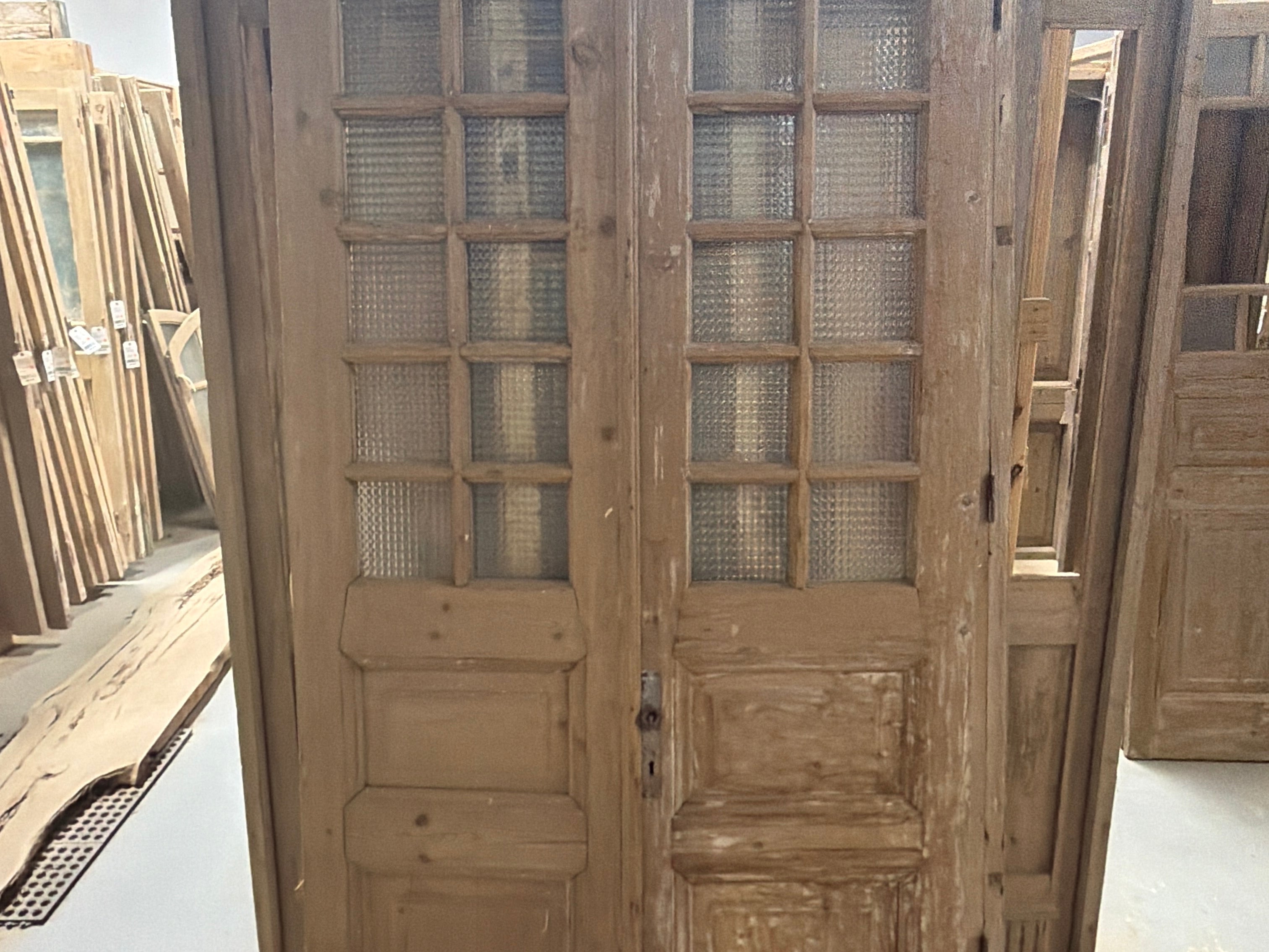 Doors with Lites 43in x 96in x 1.75in #568 - Saltaire Antiques