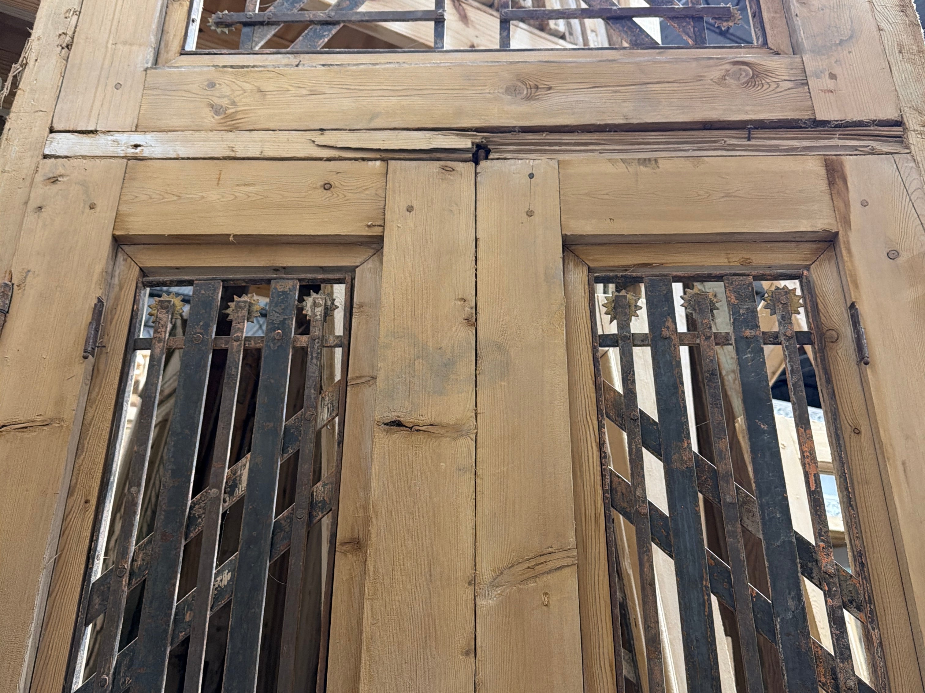 Doors with Iron 42in x 94in x 1.75in #1249 - Saltaire Antiques