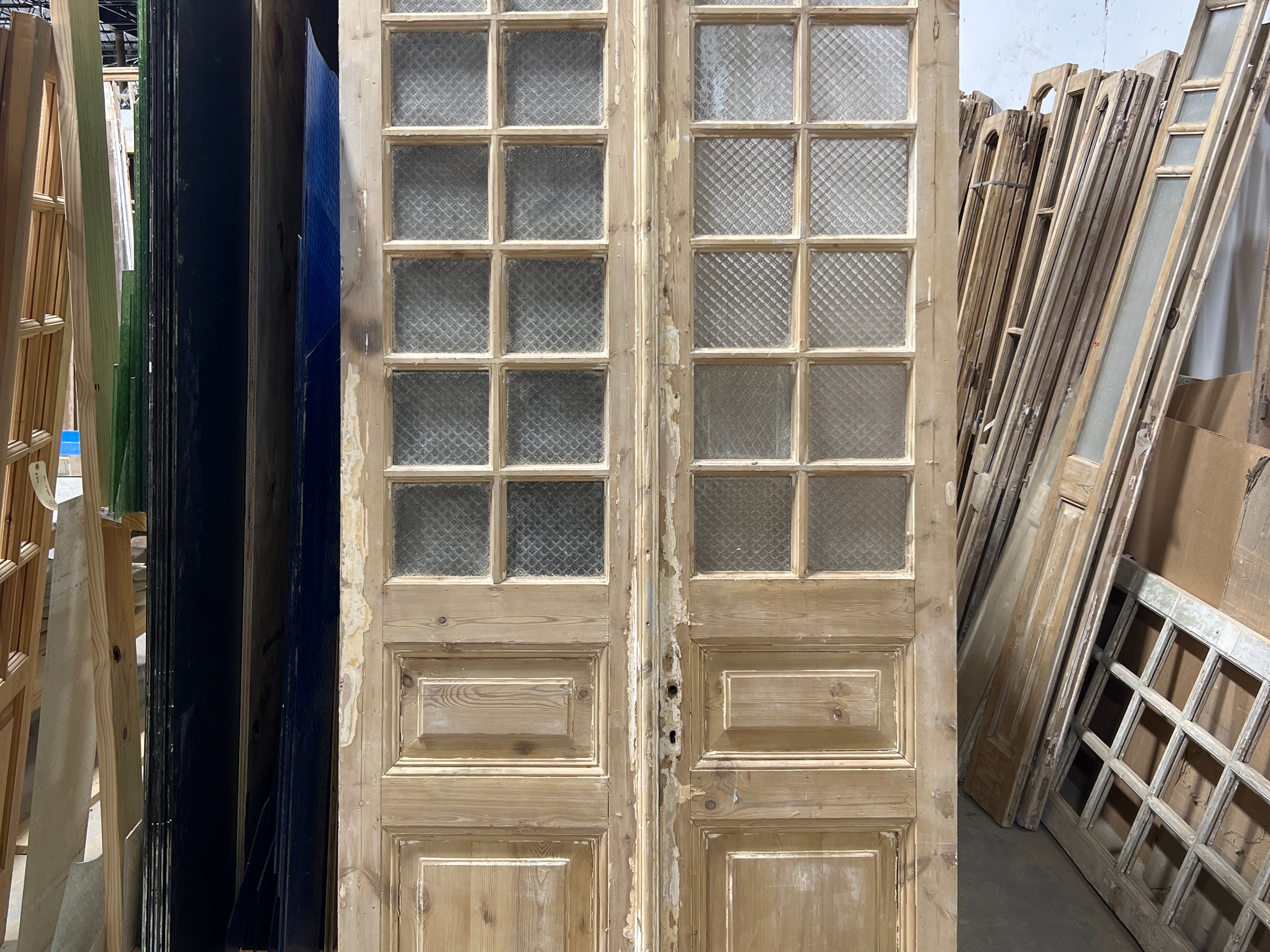 Doors with Lites 44in x 103in x 1.75in #1155 - Saltaire Antiques