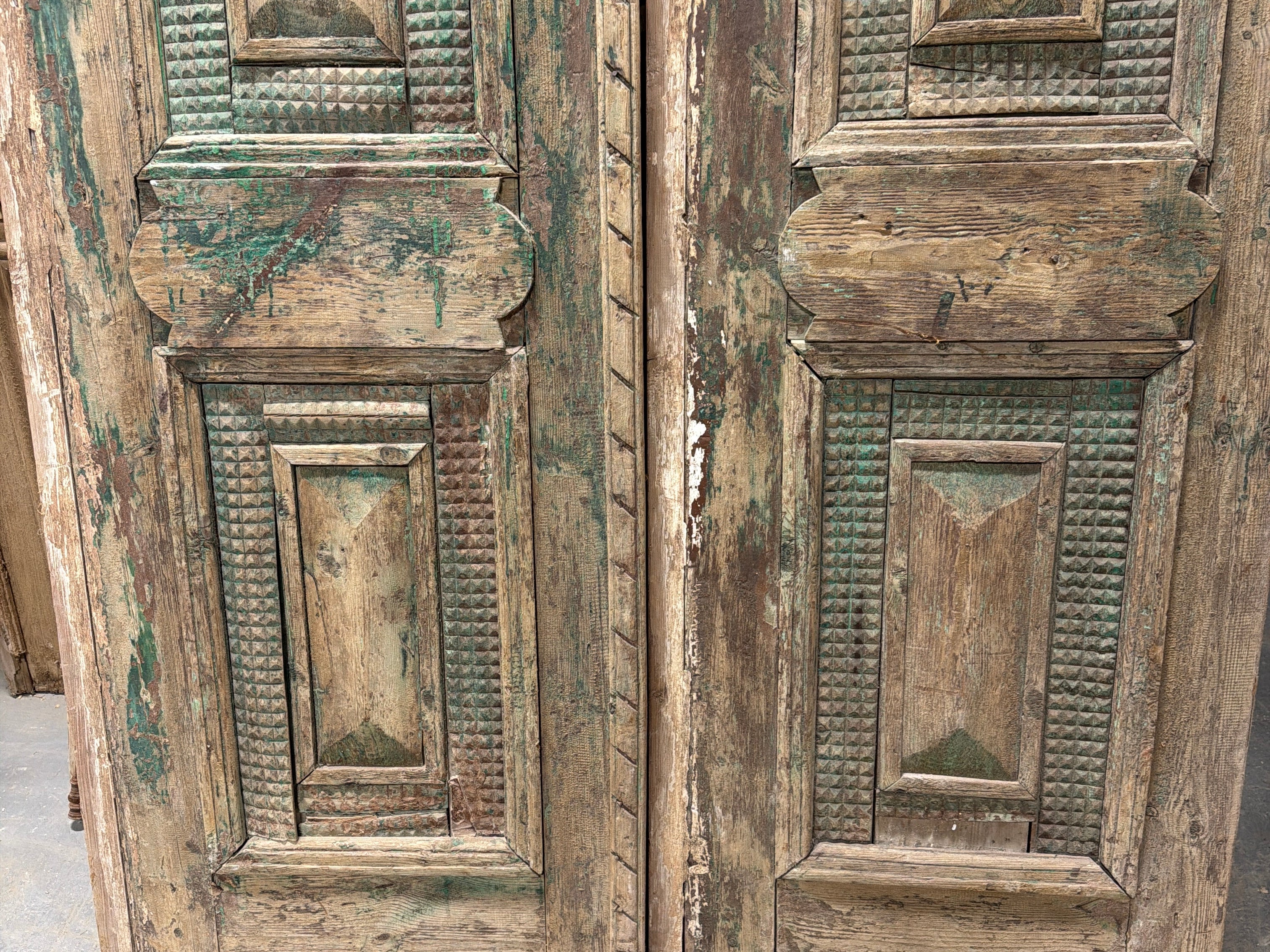 Solid Door (Carved) 58in x 88.5in x 1.75in #1244 - Saltaire Antiques