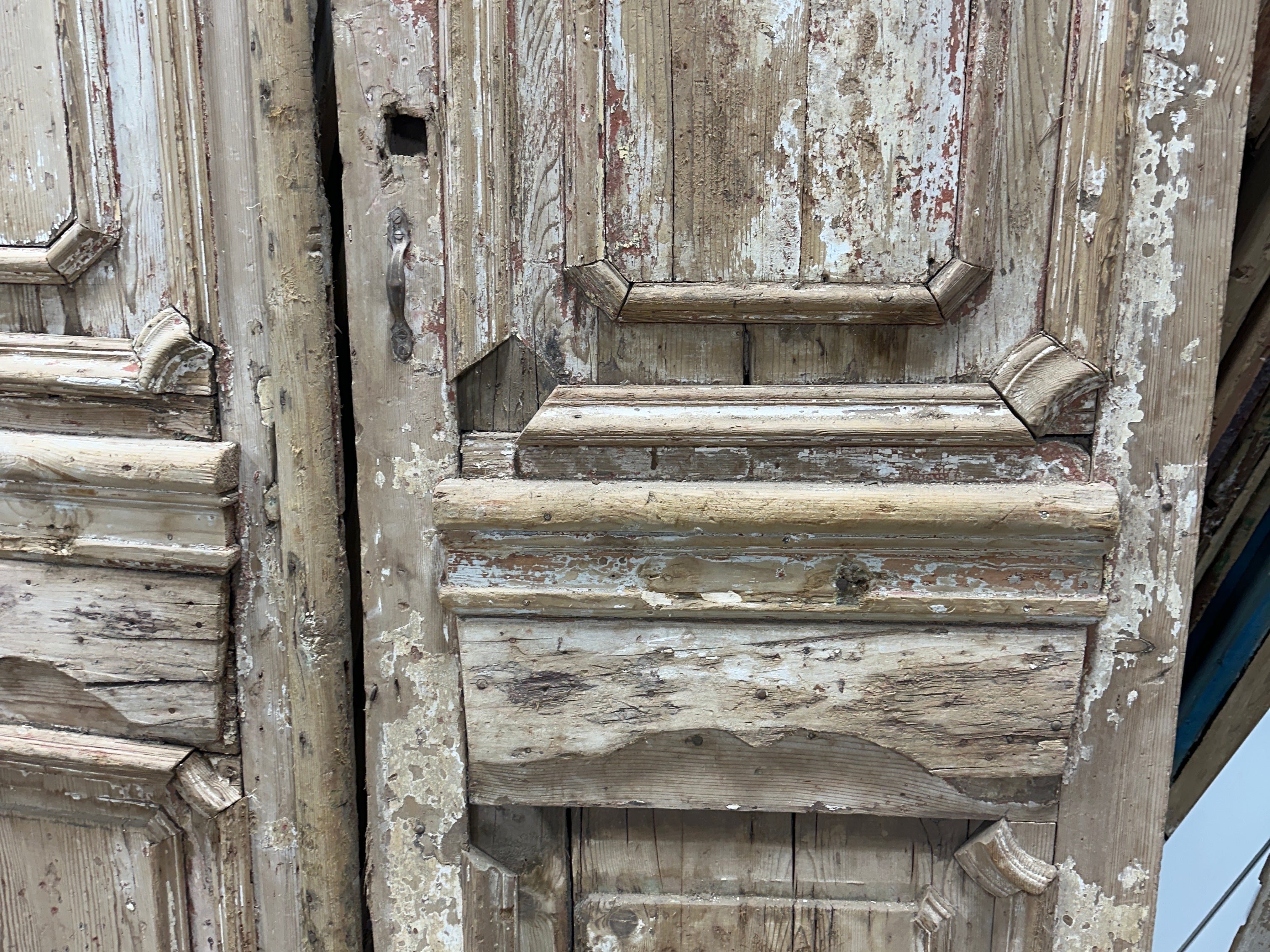 Solid Door (Carved) 57in x 105in x 2in #1089 - Saltaire Antiques
