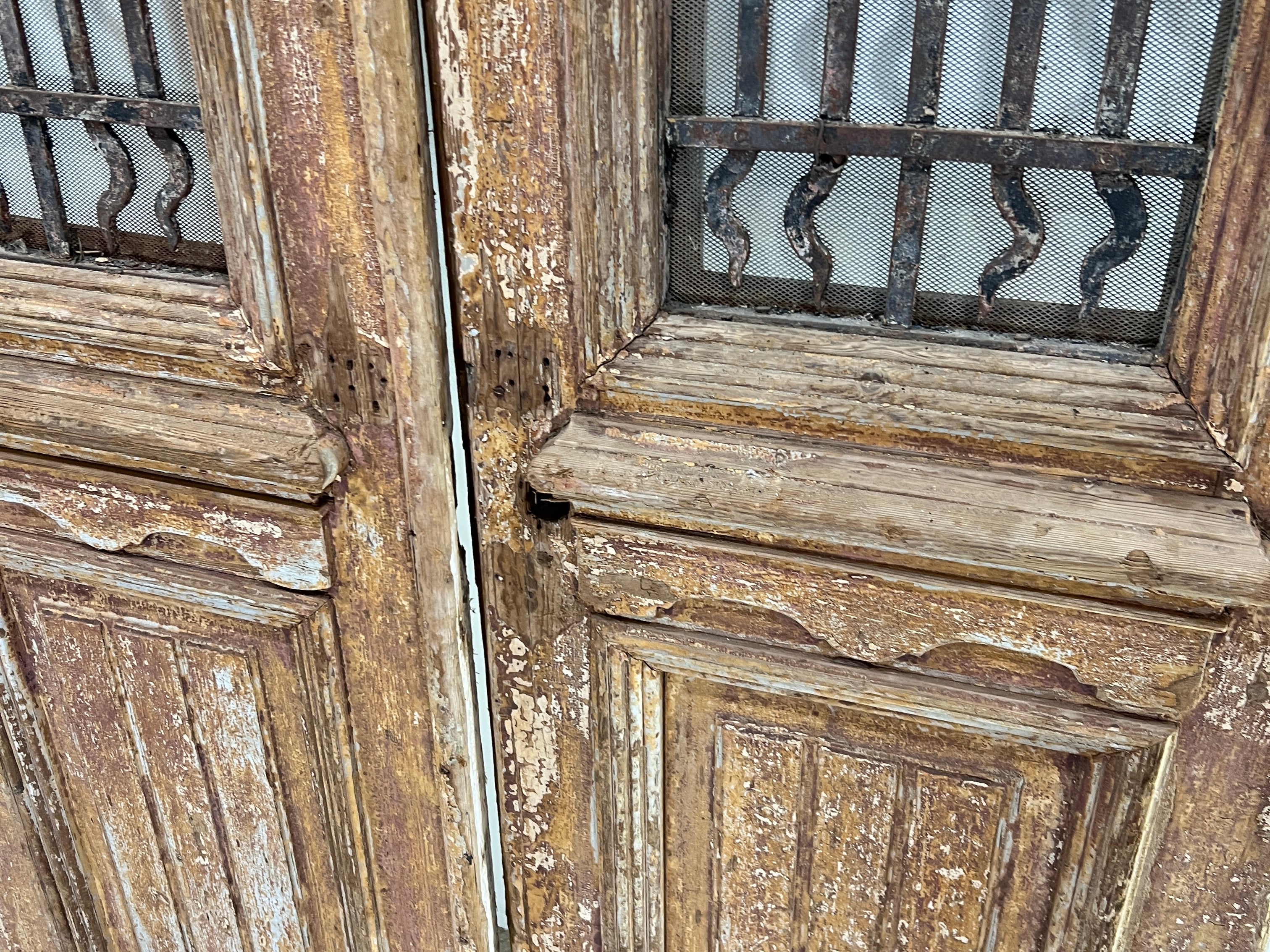 Doors with Iron 43in x 90in x 1.75in #356 - Saltaire Antiques