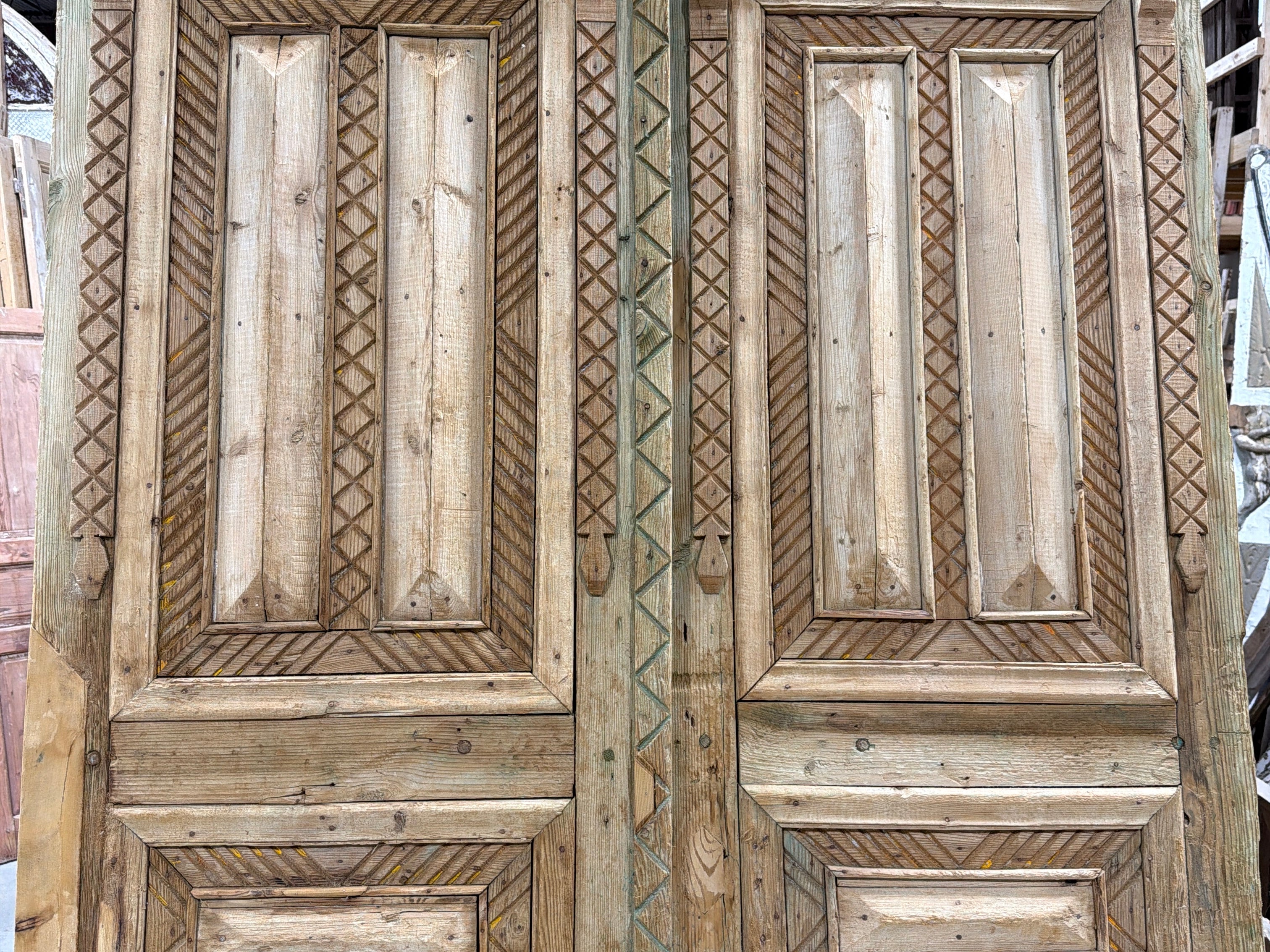 Solid Door (Carved) 56in x 95in x 2.25in #1214 - Saltaire Antiques