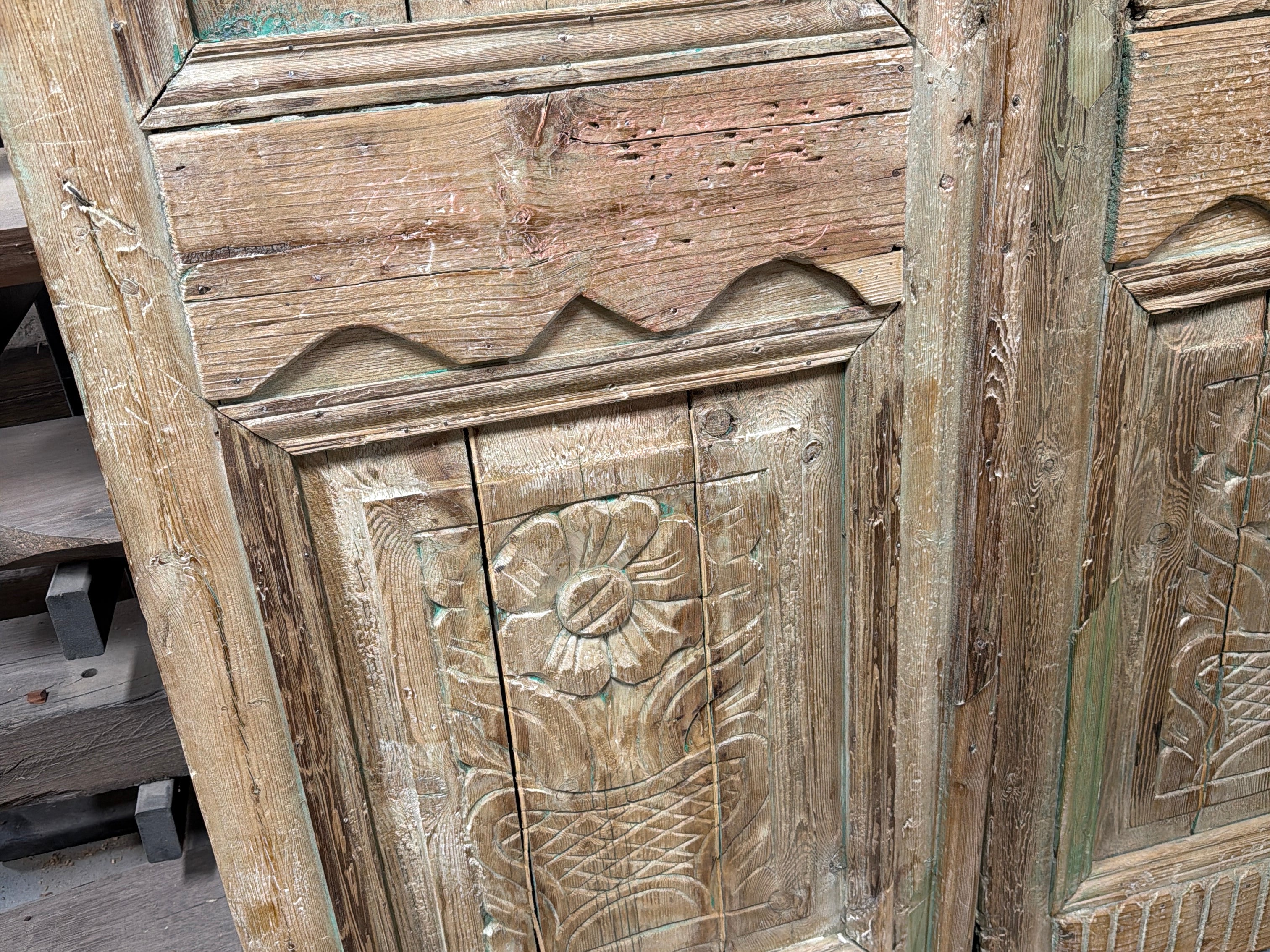 Solid Door (Carved) 60in x 96in x 1.75in #1349 - Saltaire Antiques