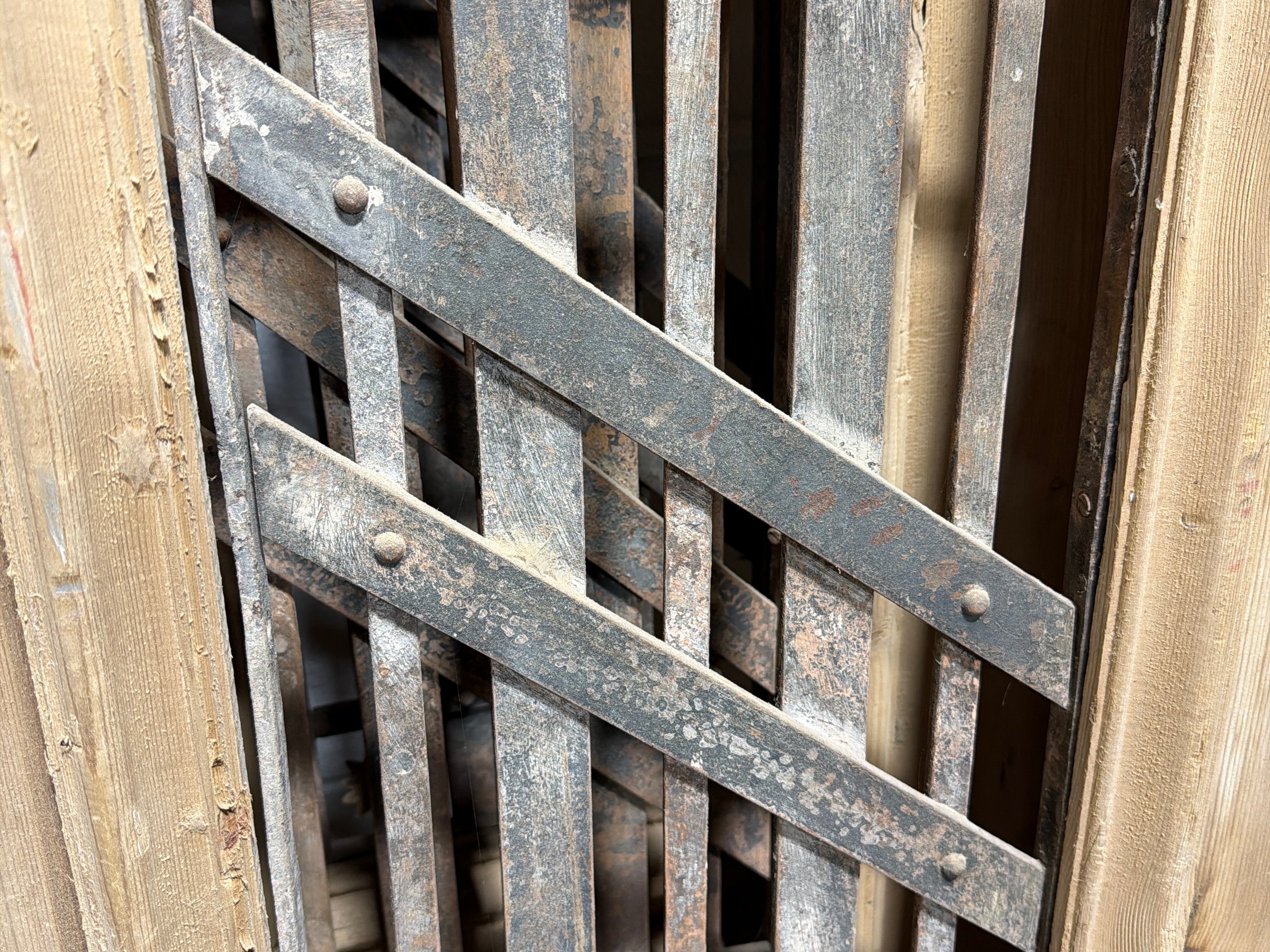 Doors with Iron 44in x 94in x 1.75in #1247 - Saltaire Antiques