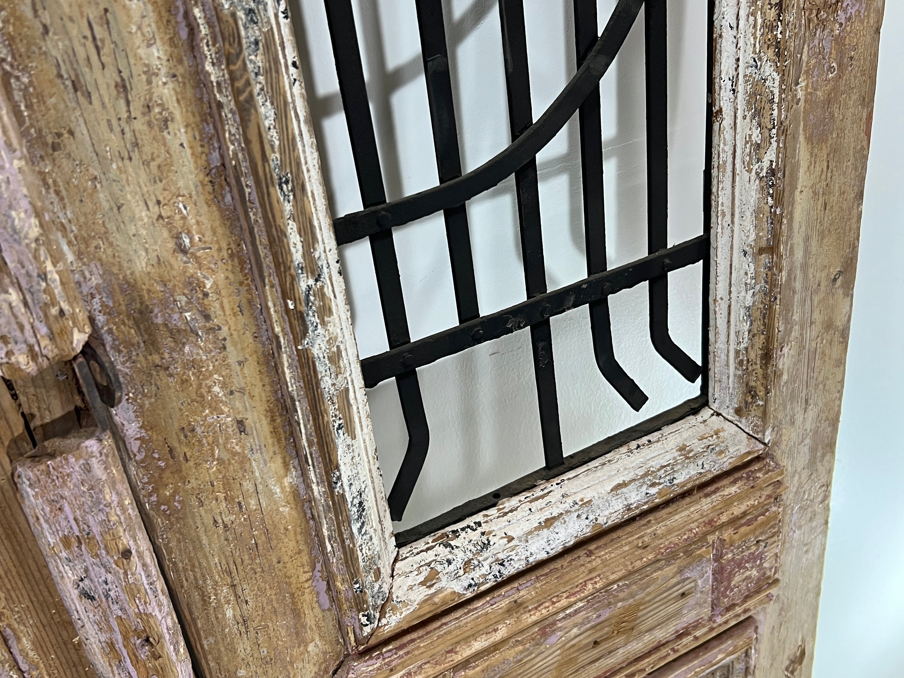 Doors with Iron 41in x 92in x 1.75in #345 - Saltaire Antiques