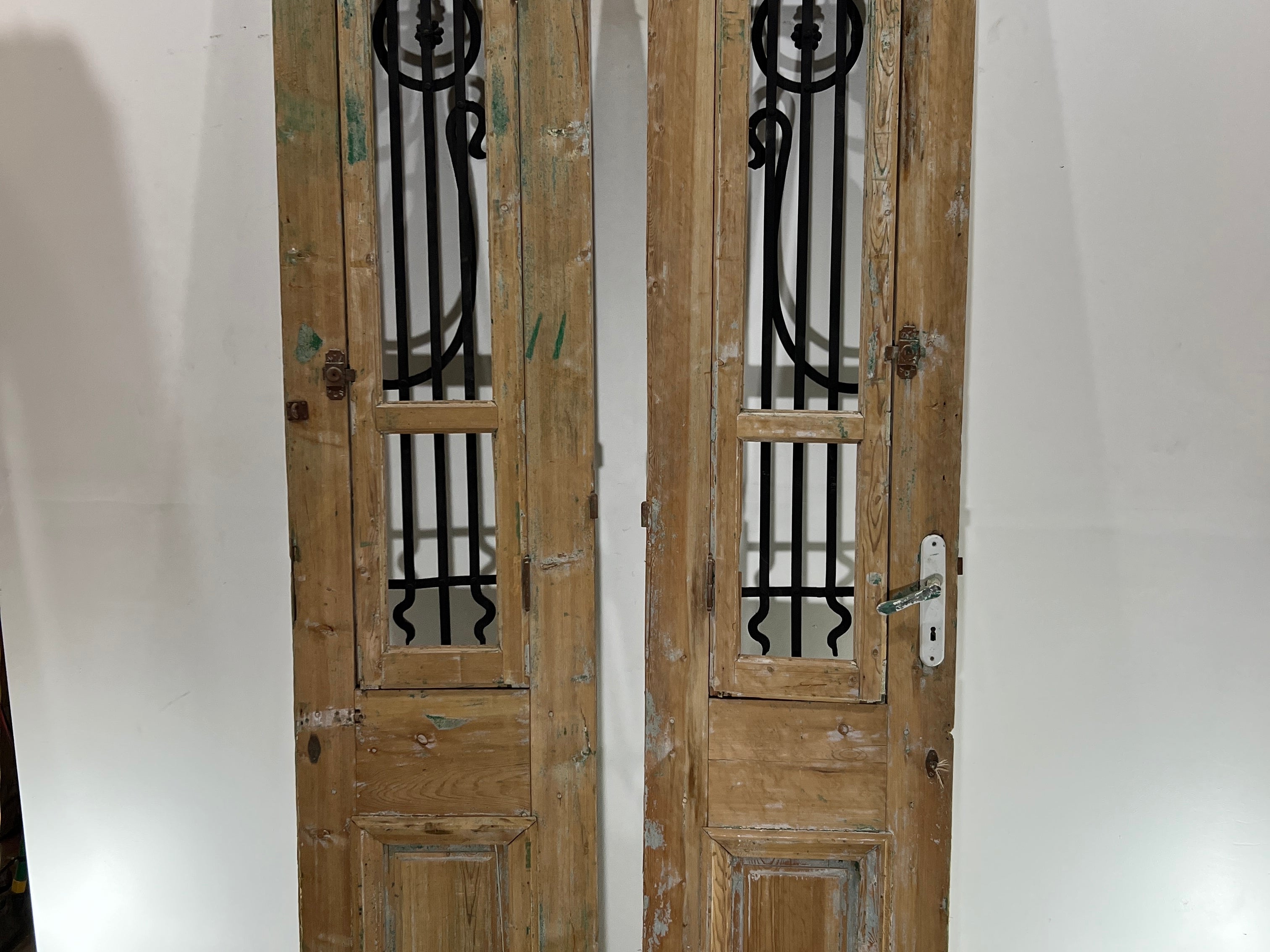 Doors with Iron 40in x 92in x 1.75in #353 - Saltaire Antiques