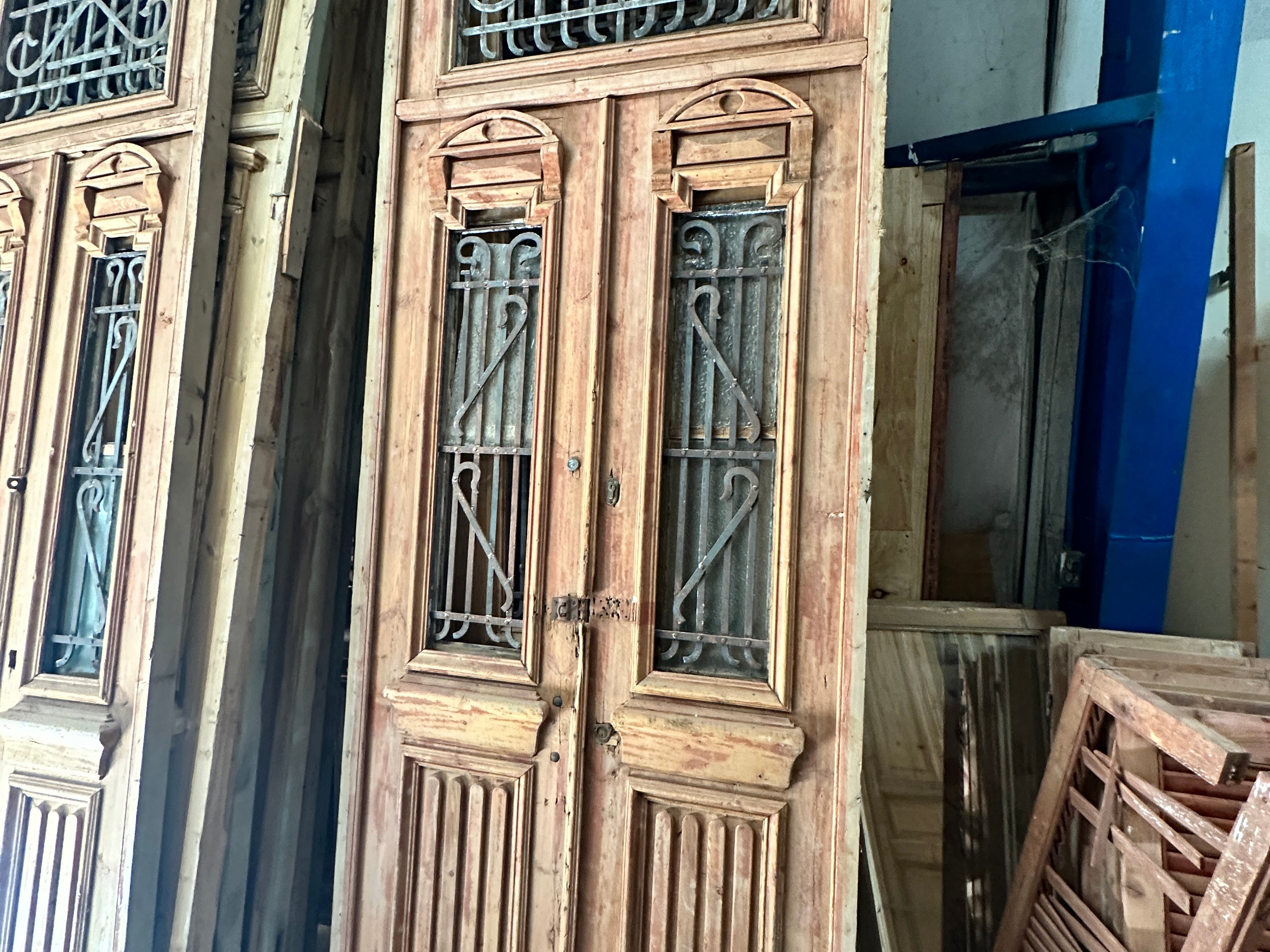 Doors with Iron 46in x 121in #217 - Saltaire Antiques