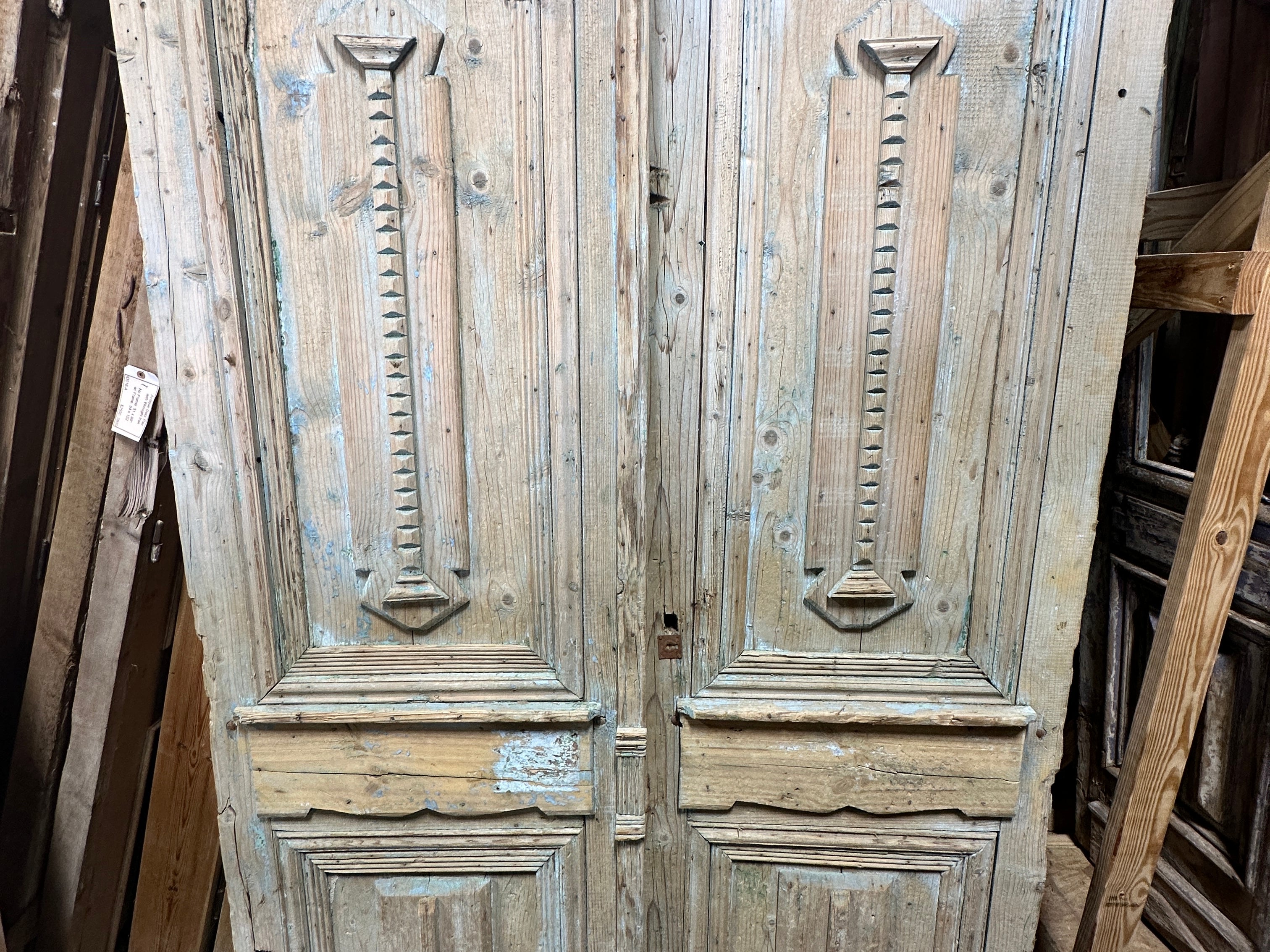 Solid Door (Carved) 58in x 98in x 1.75in #1207 - Saltaire Antiques