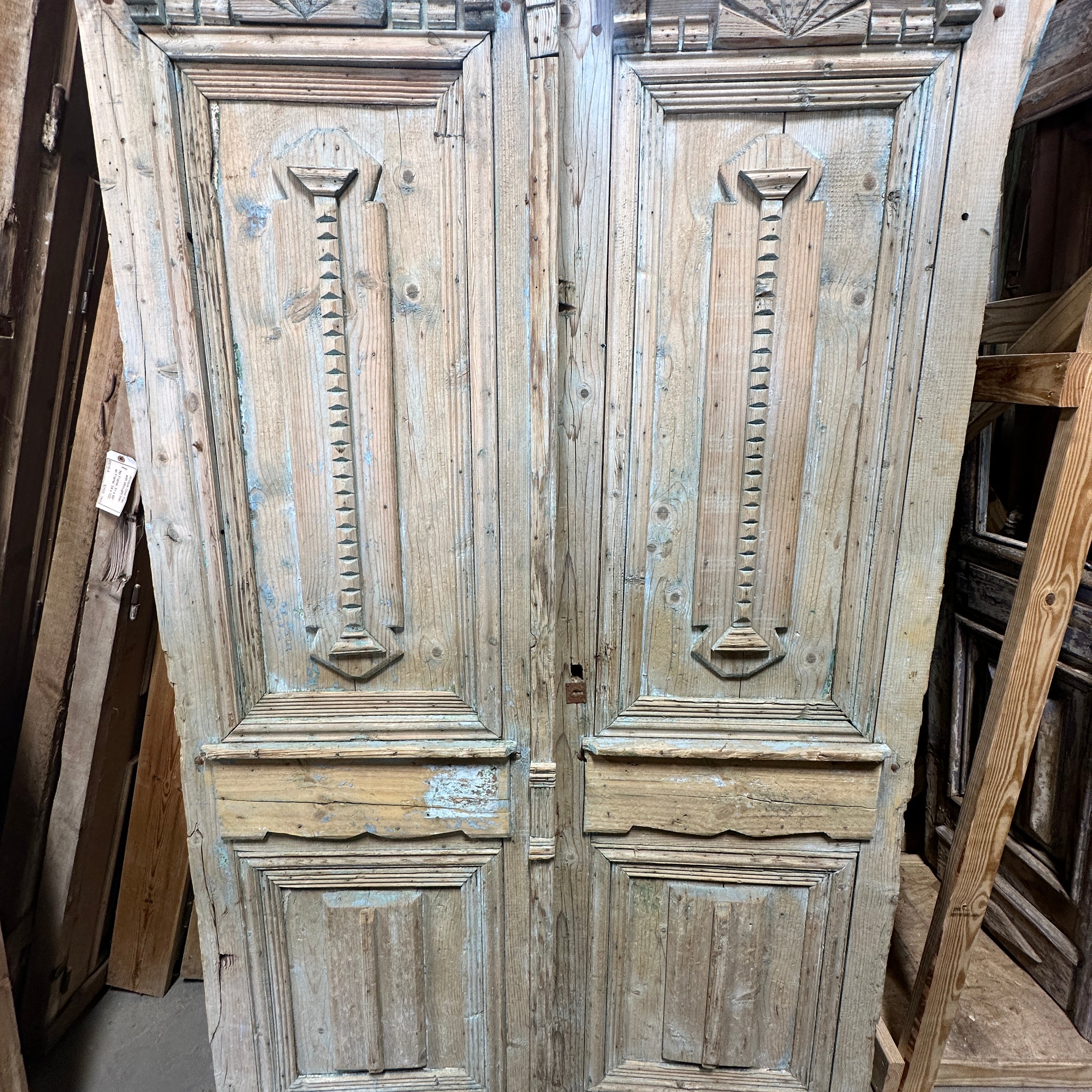 Solid Door (Carved) 58in x 98in x 1.75in #1207 - Saltaire Antiques