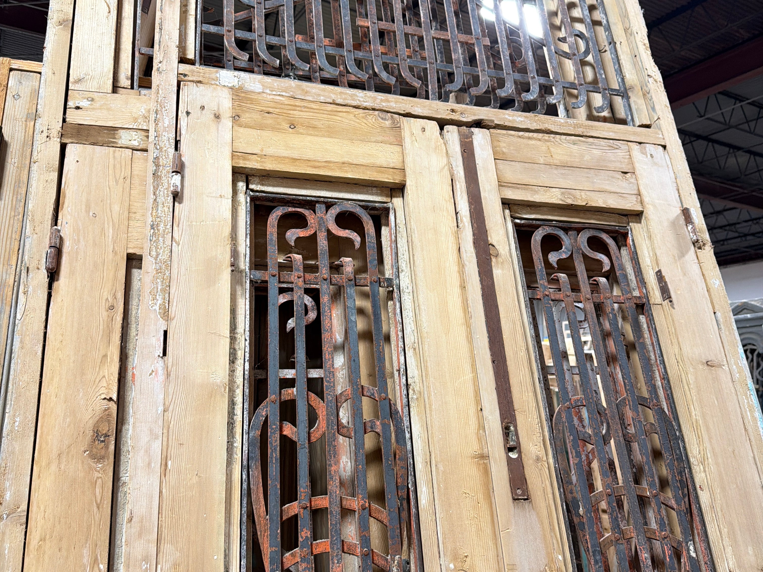 Doors with Iron 41in x 121in x 1.75in #1227 - Saltaire Antiques